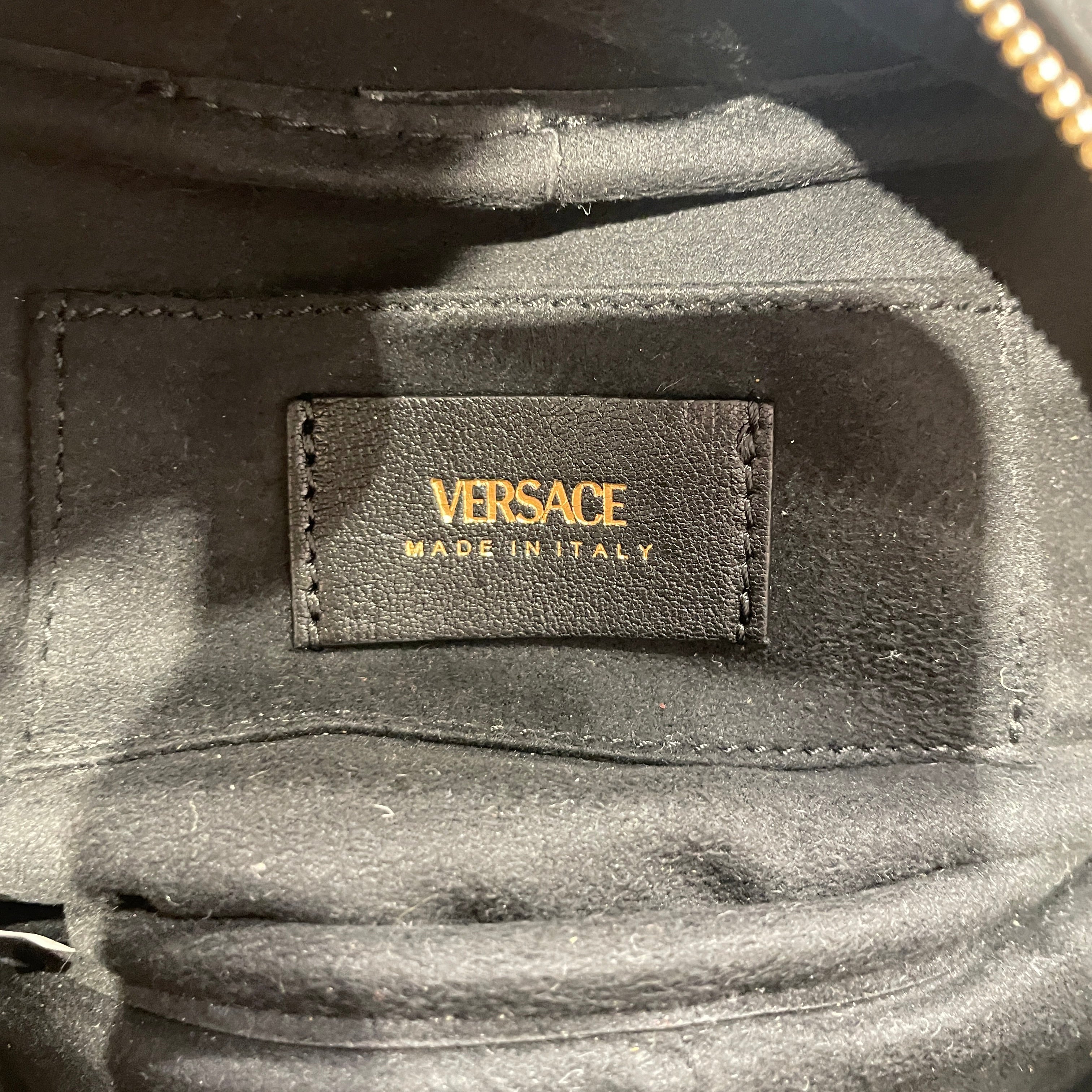 VERSACE/Hand Bag/Leather/BLK/BAGETTE BAG GOLD HARDWARE view 7