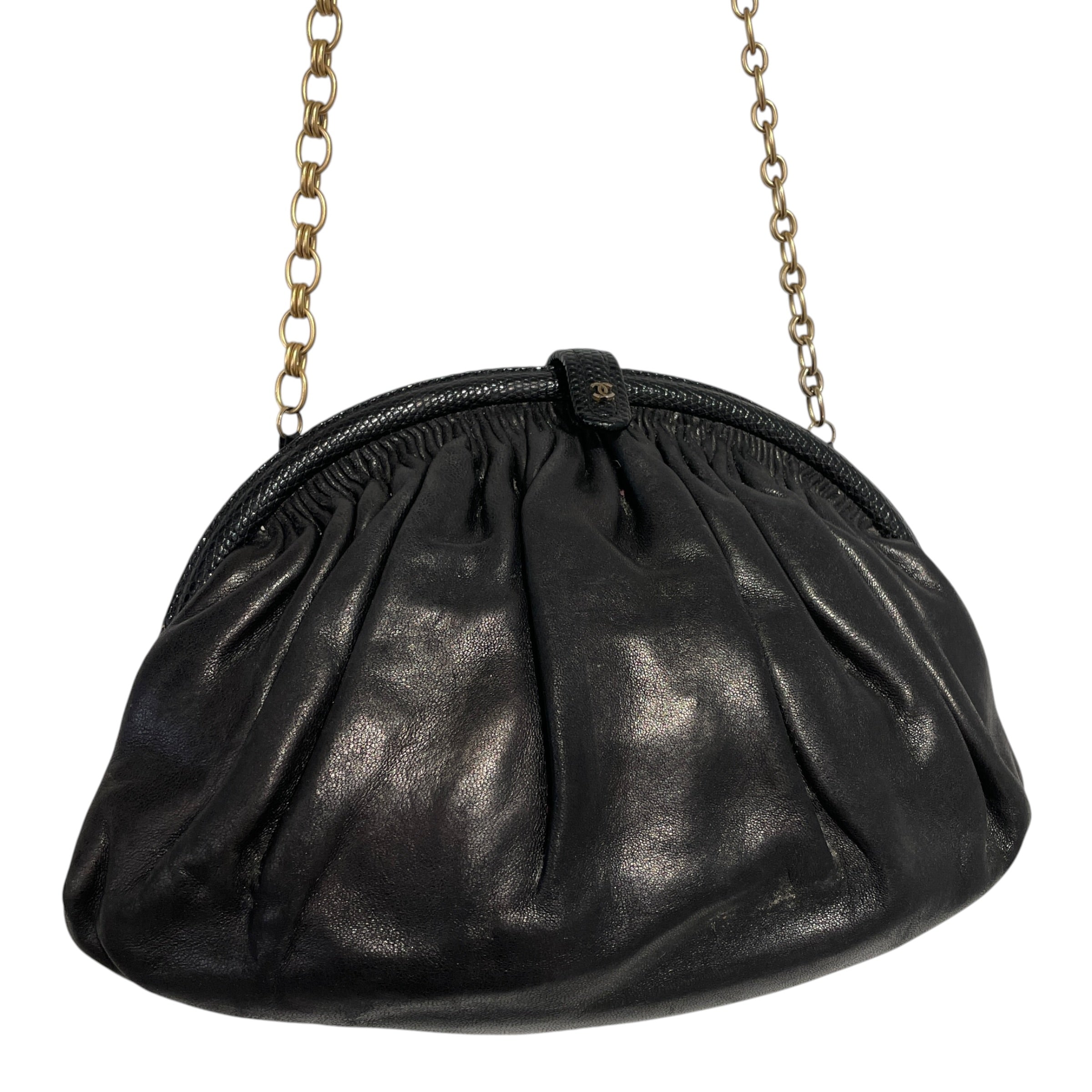 CHANEL/Cross Body Bag/Leather/BLK/JK6C8MV view 2