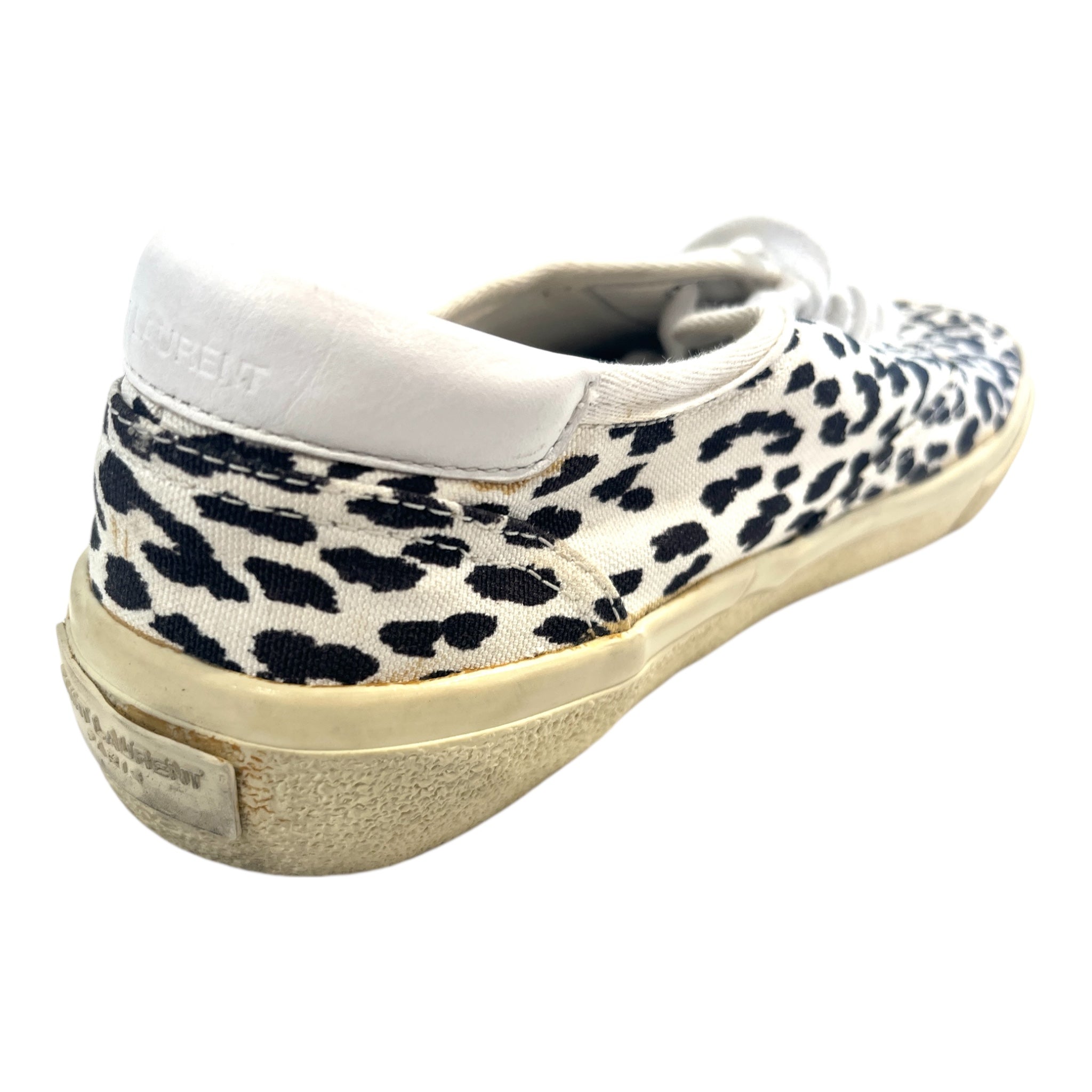 SAINT LAURENT/Low-Sneakers/EU 38.5/Leopard/Cotton/WHT/BLK view 5