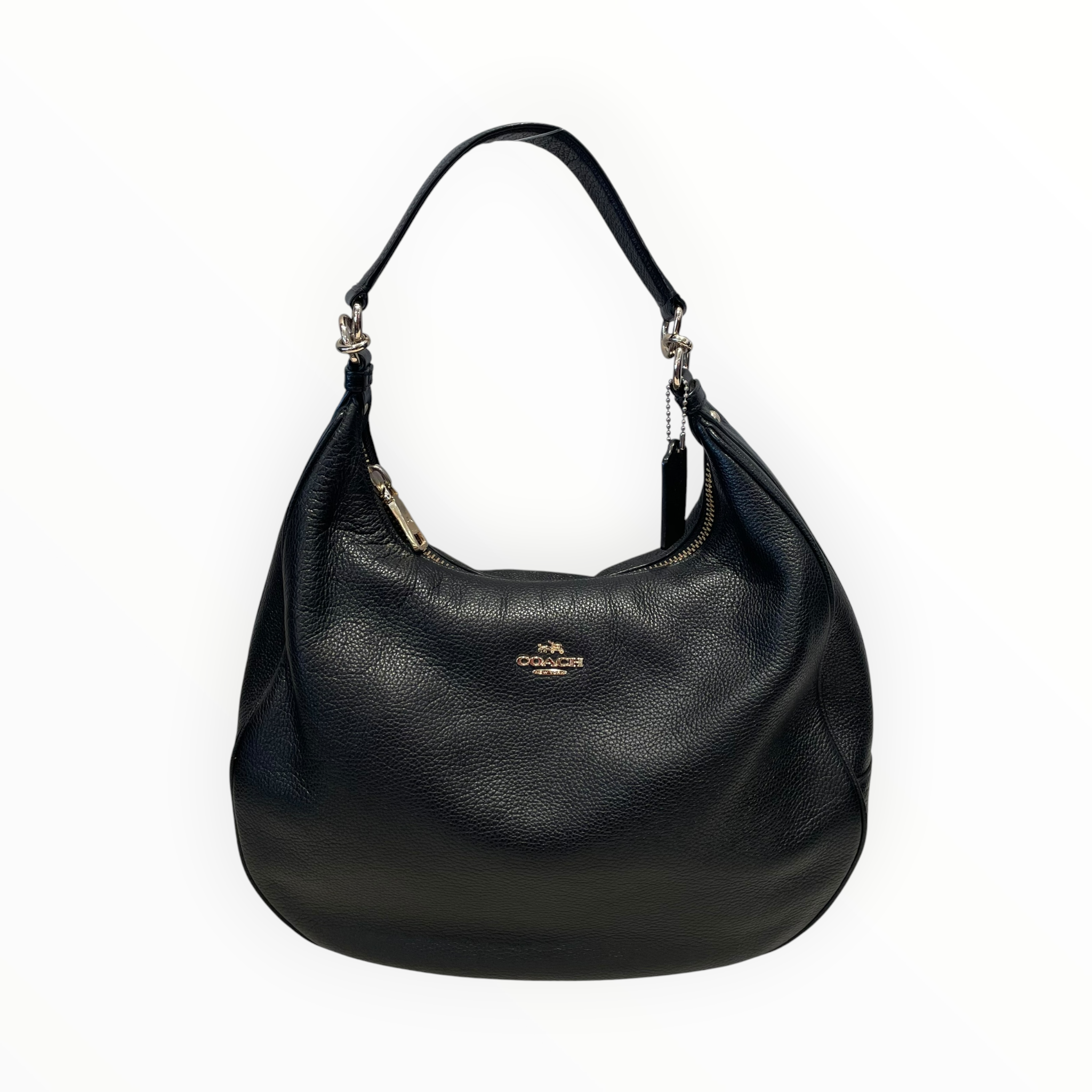 COACH/Hand Bag/Leather/BLK/Teri Hobo view 1