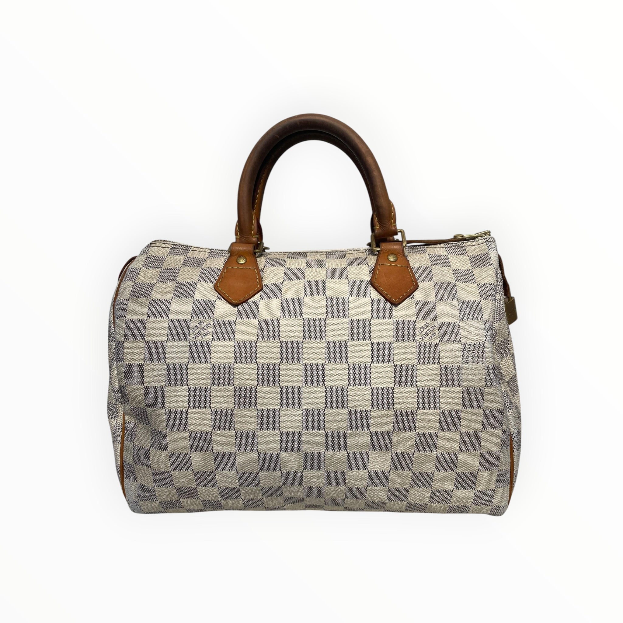 LOUIS VUITTON/Clutch Bag/Monogram/Leather/WHT/speedy 25 view 1