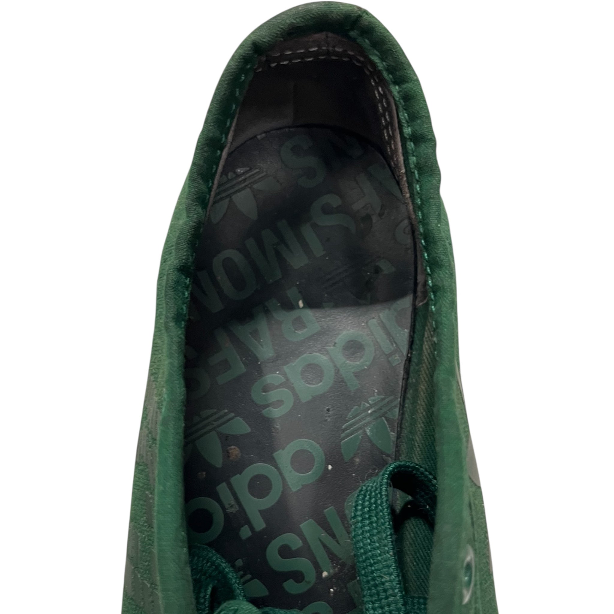 adidas/RAF SIMONS/Low-Sneakers/US 8/Cotton/GRN/long tongue view 3
