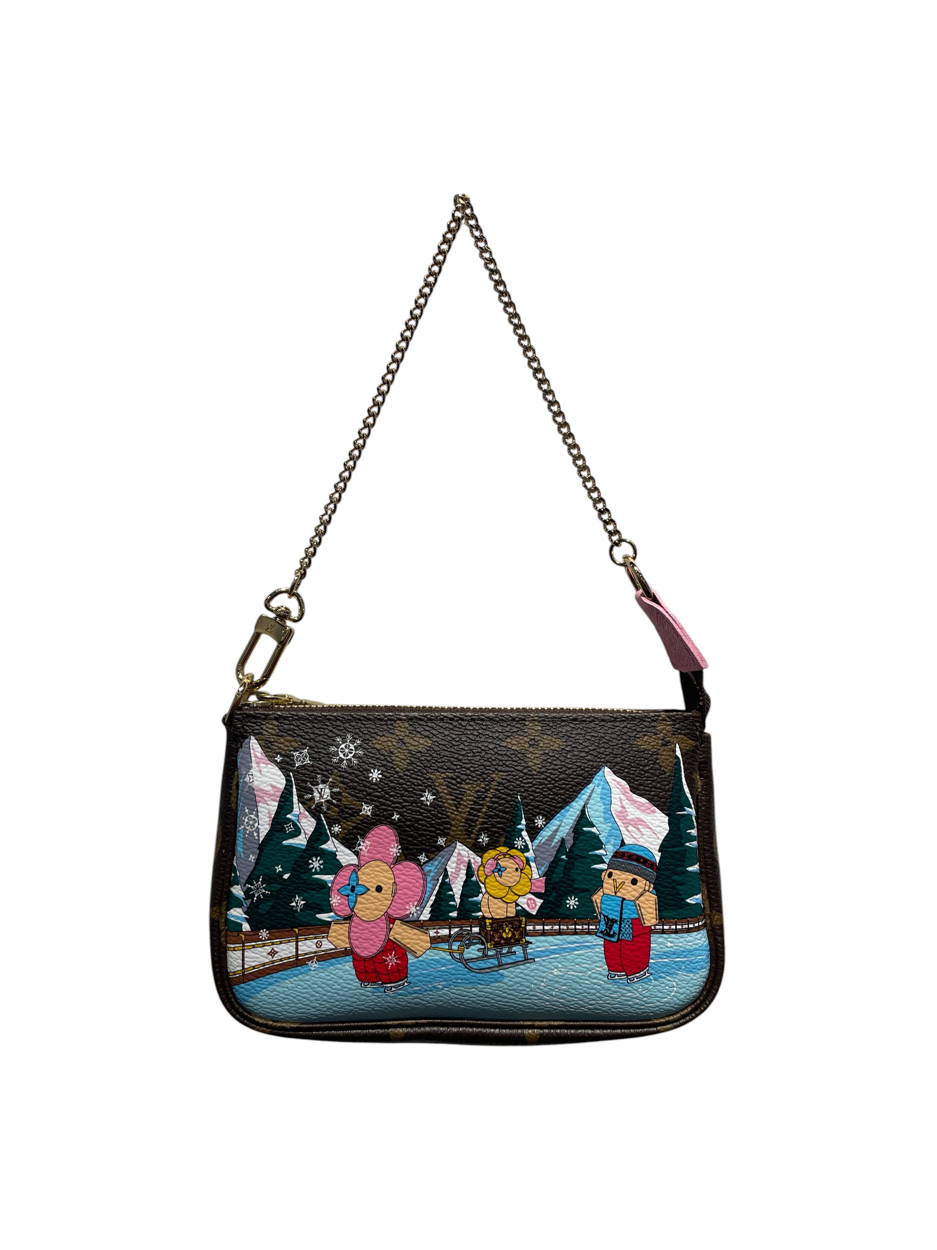 LOUIS VUITTON/Clutch Bag/All Over Print/Leather/BRW/POCHETTE ACCESSOIRES MINI view 1