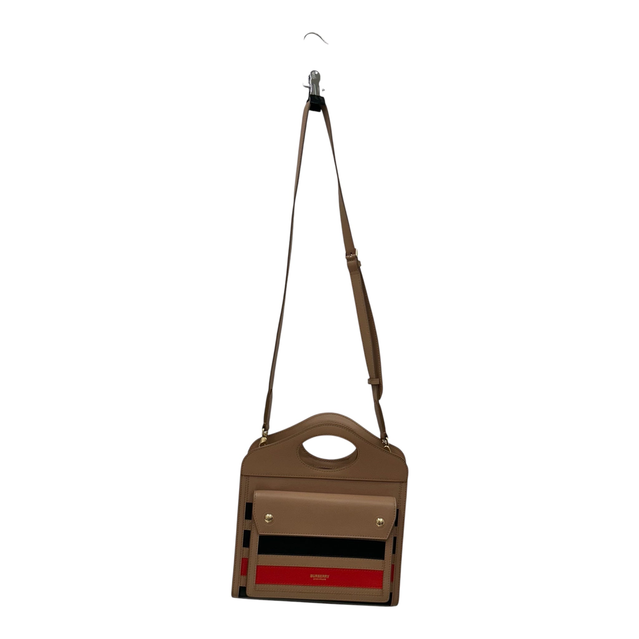 BURBERRY/Tote Bag/Leather/CML/STRIPED HAND BAG view 1