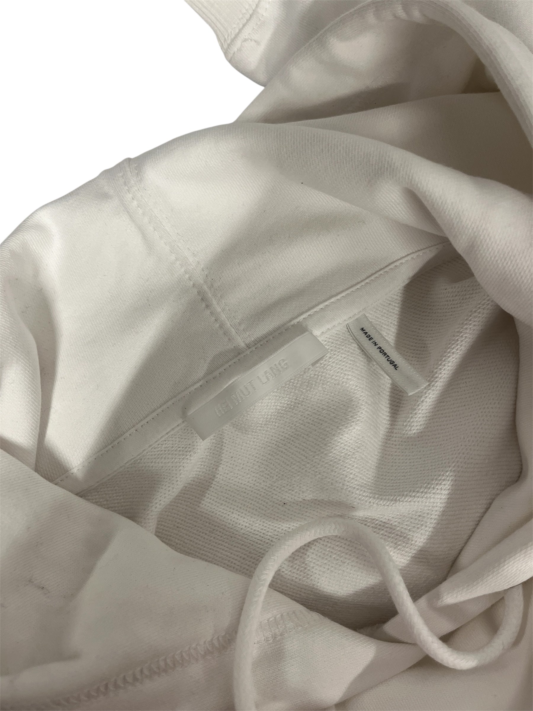 Helmut Lang/Hoodie/M/Cotton/WHT/SILVER LOGO view 3