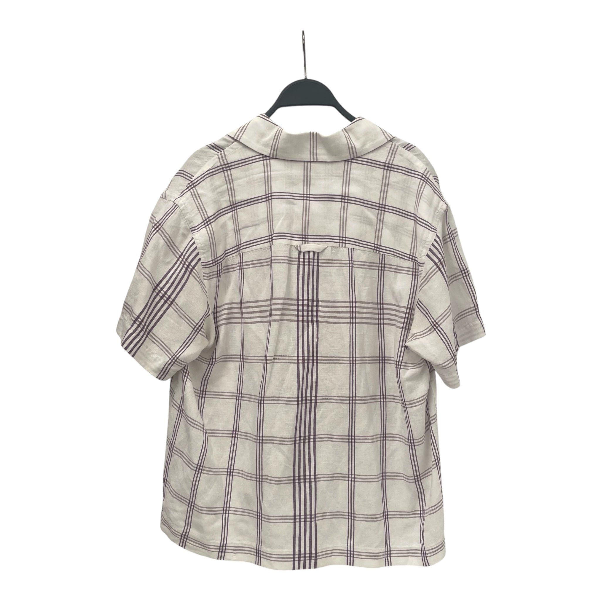 JACQUEMUS/SS Shirt/44/Cotton/WHT/Plaid/L'AMOUR WHT/PRP BUTTONUP view 2