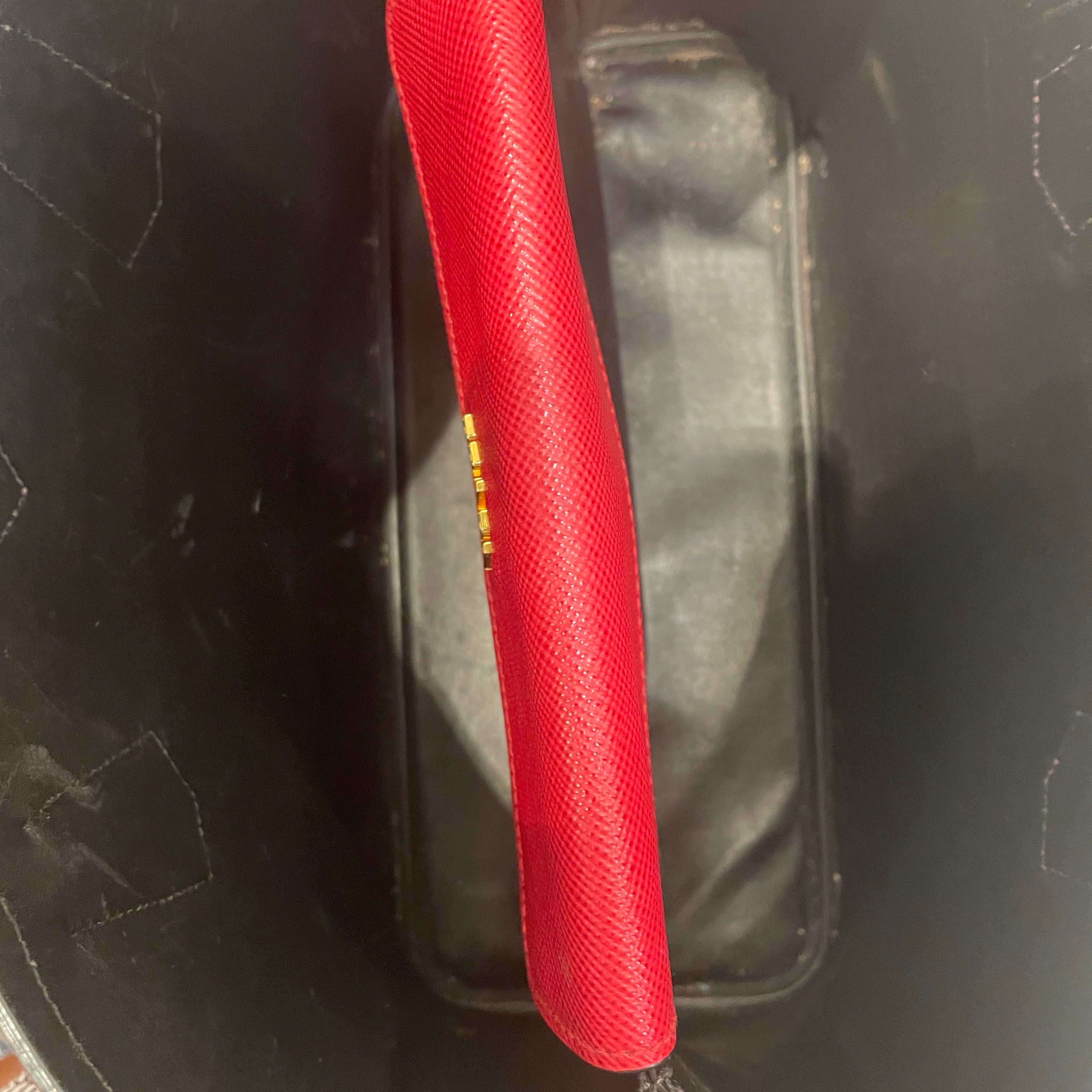 PRADA/Tote Bag/Leather/RED/SAFFINO LEATHER 3 POCKET view 7