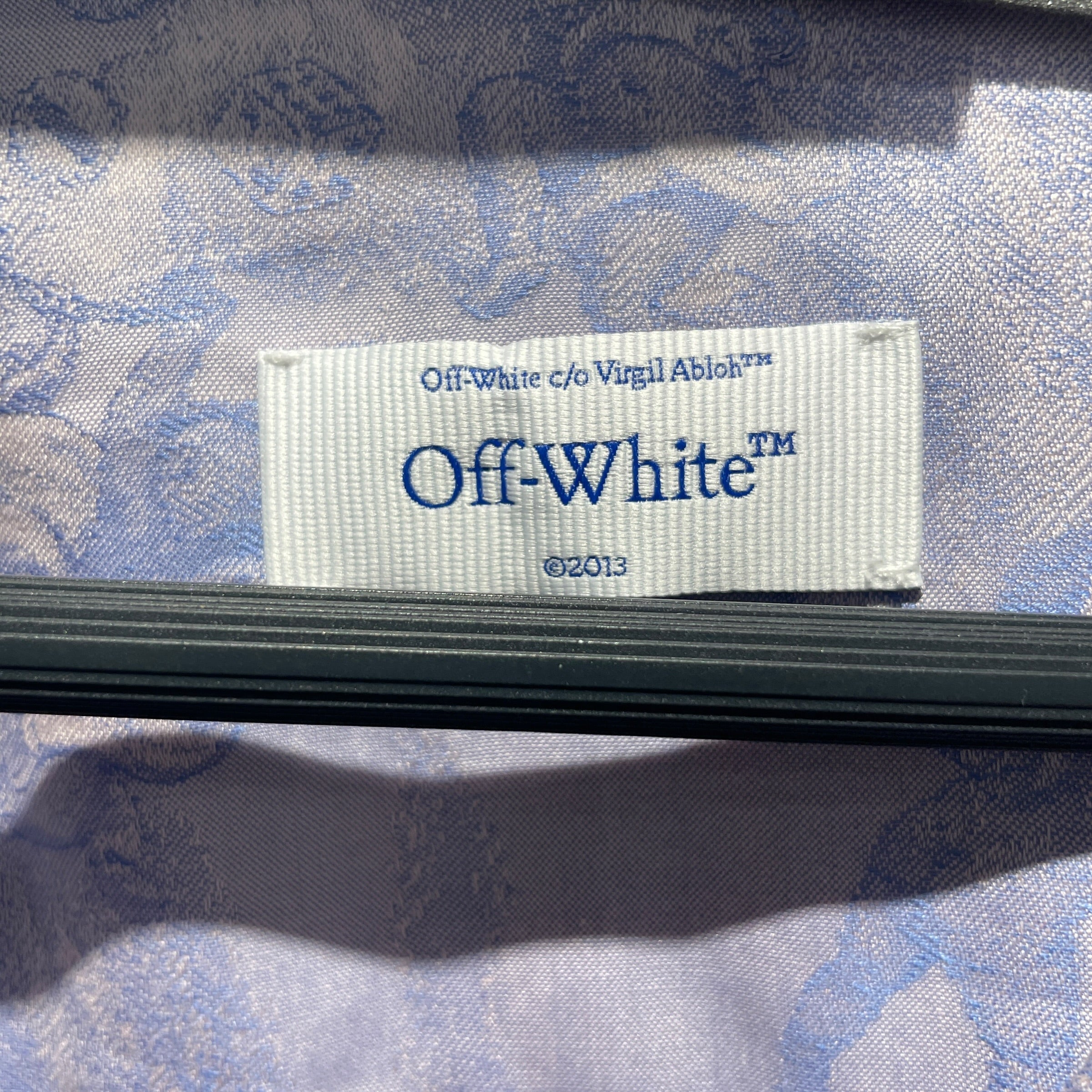 OFF-WHITE/Shirt/S/All Over Print/Polyester/PNK/Top And bottom view 5