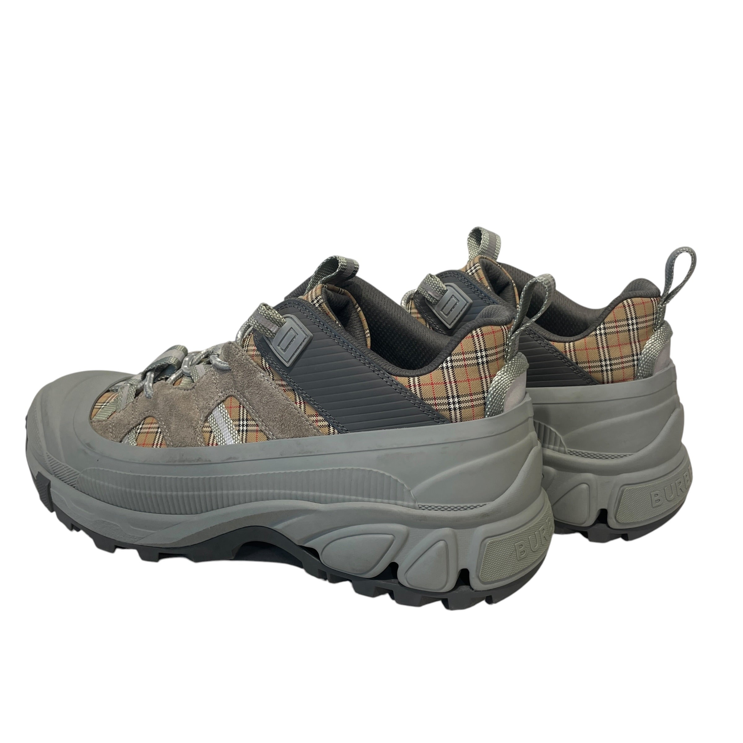 BURBERRY/Low-Sneakers/EU 42/Plaid/GRY/arthur sneaker view 2
