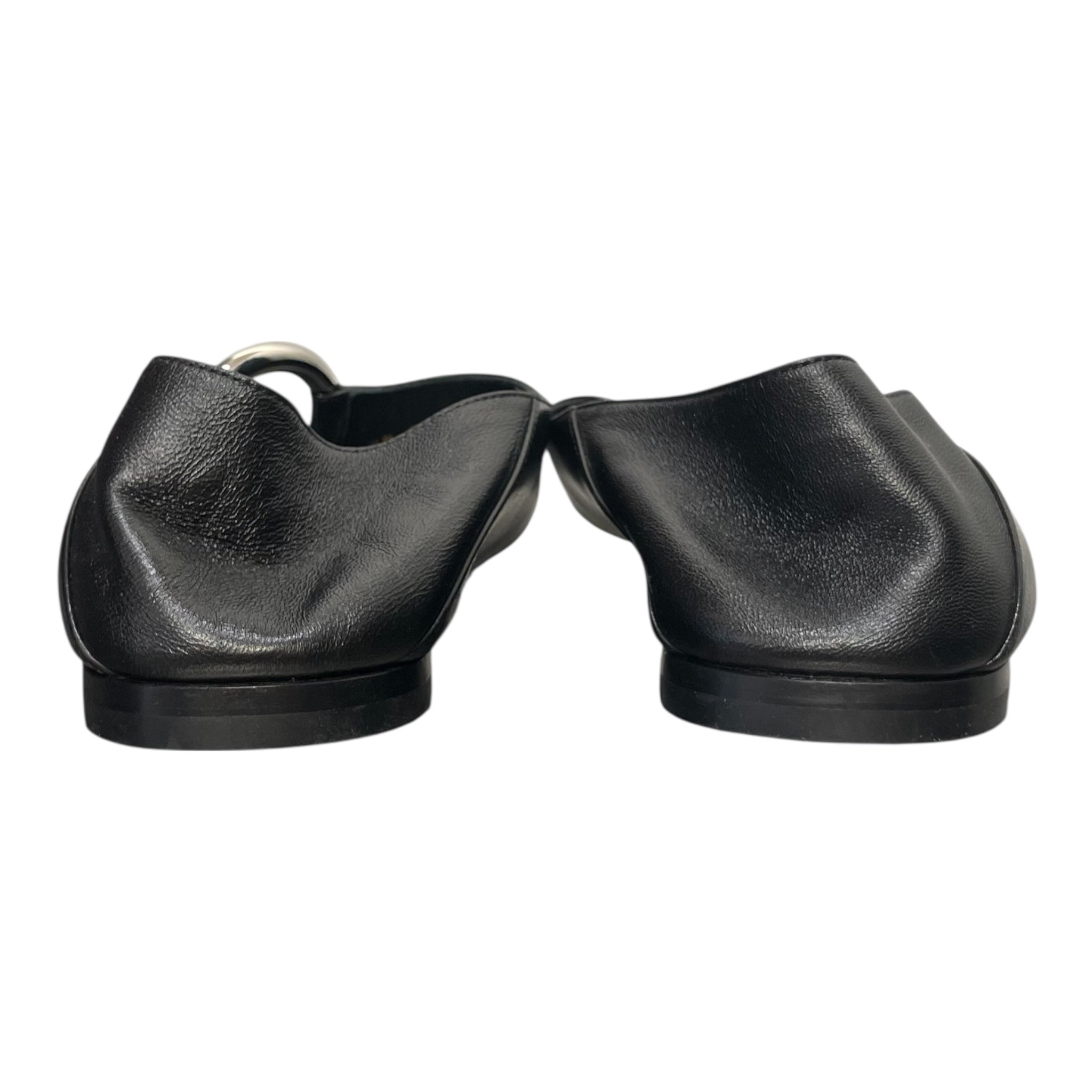 SAINT LAURENT/Sandals/EU 39.5/Leather/BLK/SILVER CIRCLE HARDWARE view 4