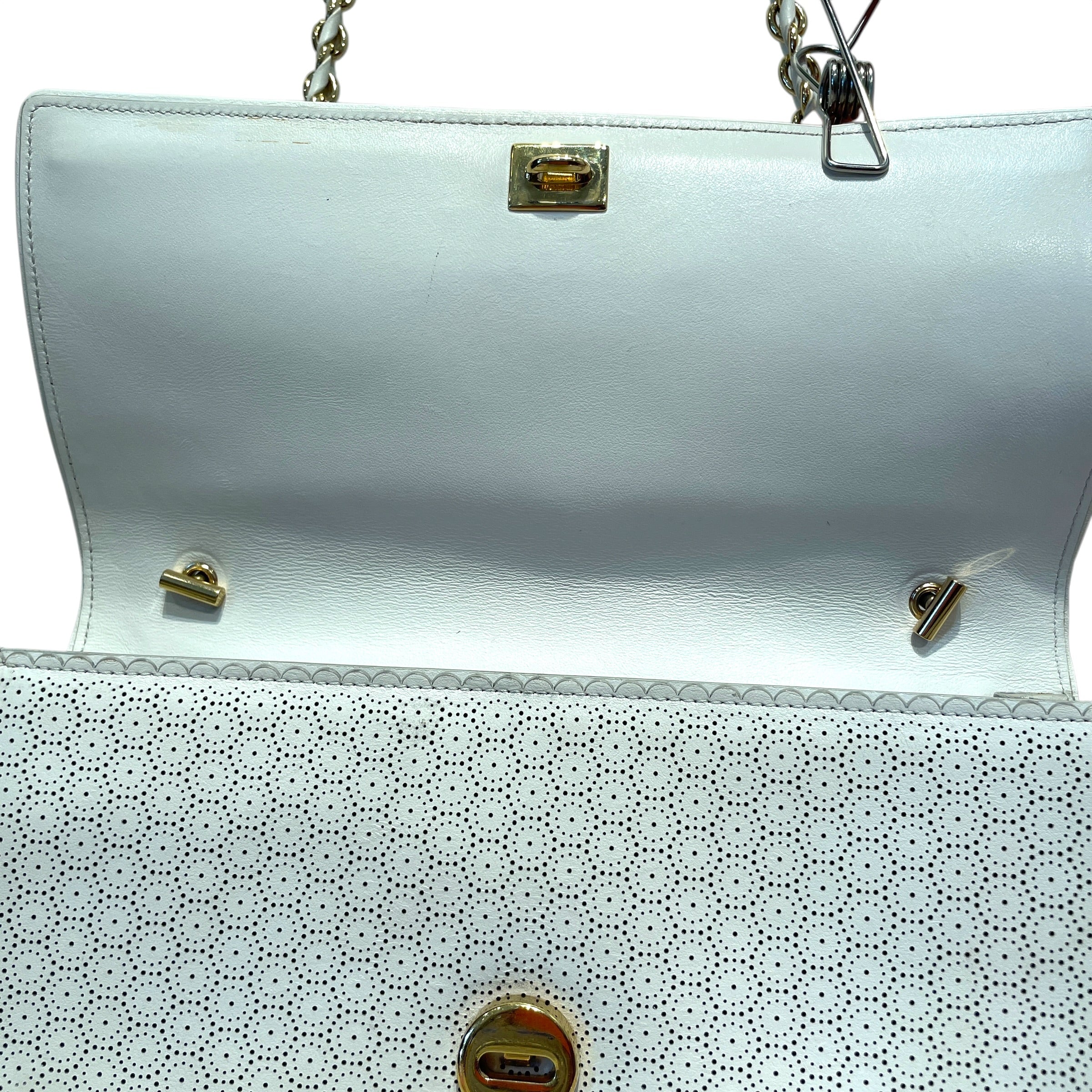Salvatore Ferragamo/Cross Body Bag/Leather/WHT/Vara Leather Handbag view 6