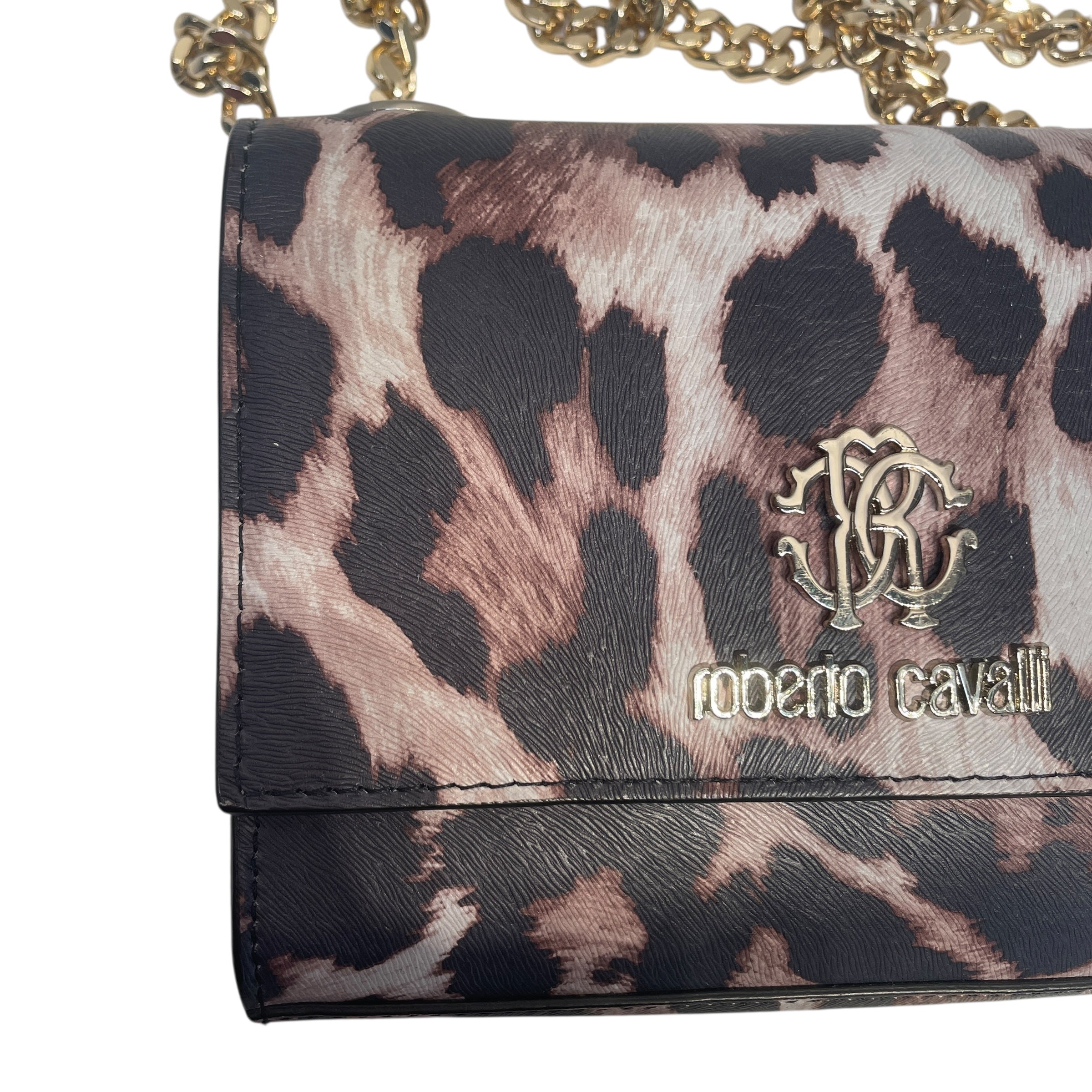 roberto cavalli/Cross Body Bag/Leopard/Leather/MLT/roberto cavalli gold chain view 6
