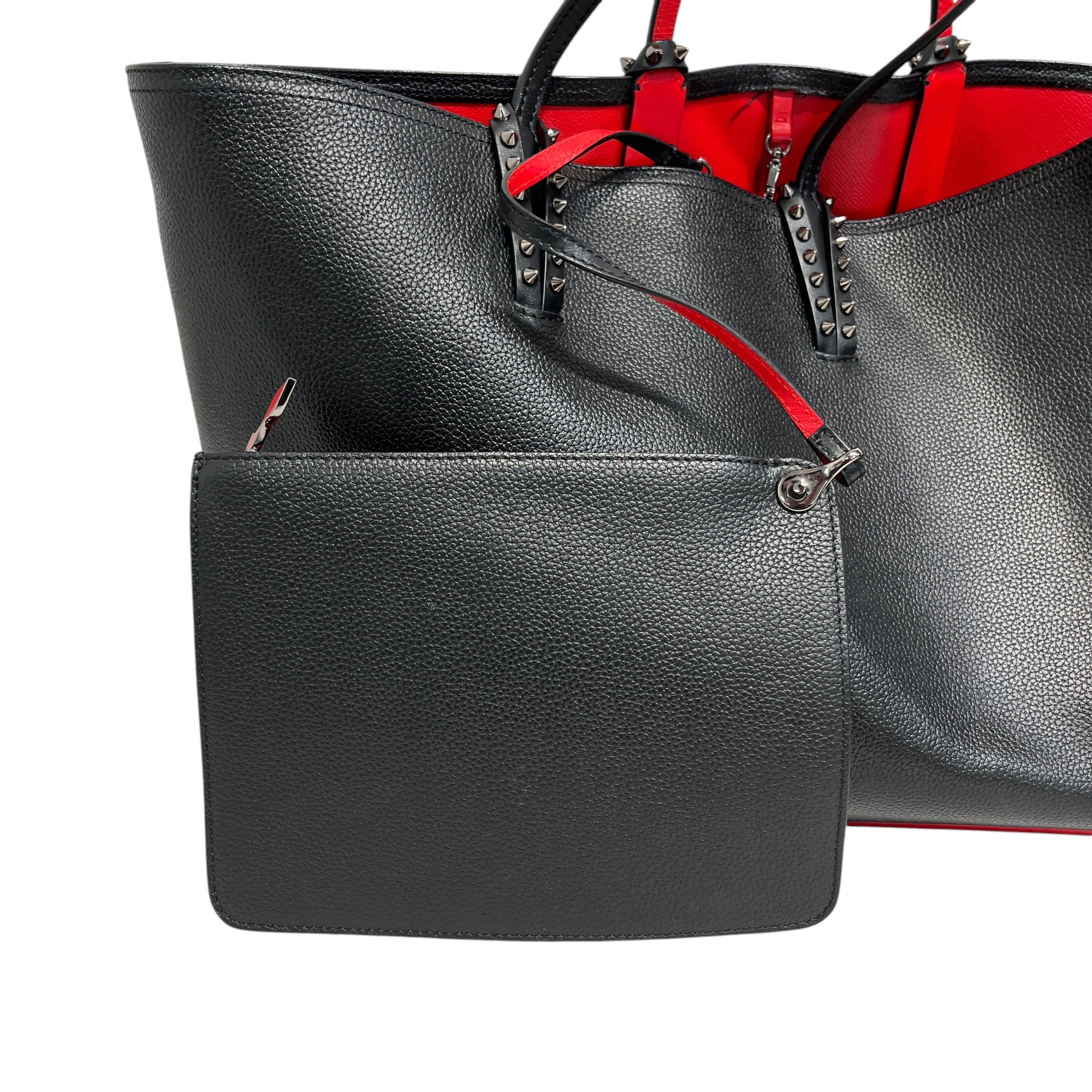 Christian Louboutin/Tote Bag/Leather/BLK/spikes view 2