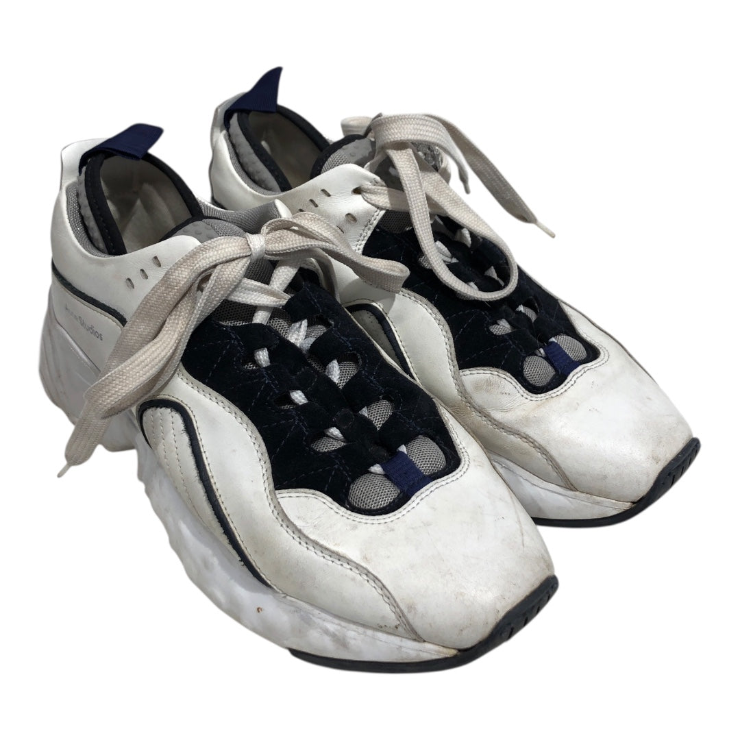 Acne Studios/Low-Sneakers/EU 39/Cotton/WHT/manhatten low top w/ navy view 1