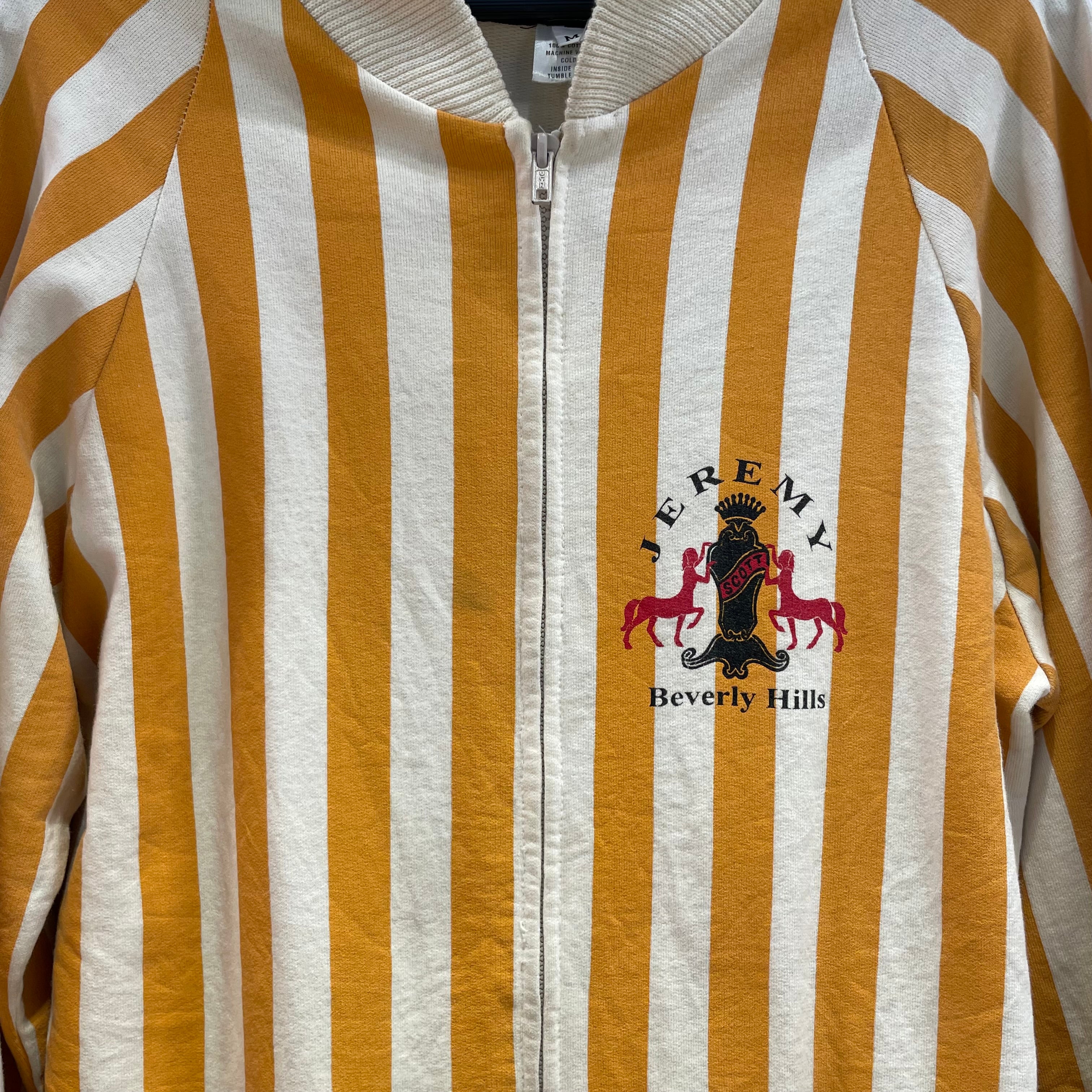 JEREMY SCOTT/Baseball Jkt/M/Cotton/MLT/No Collar/Stripe/BEVERLY HILLS JACKET view 4