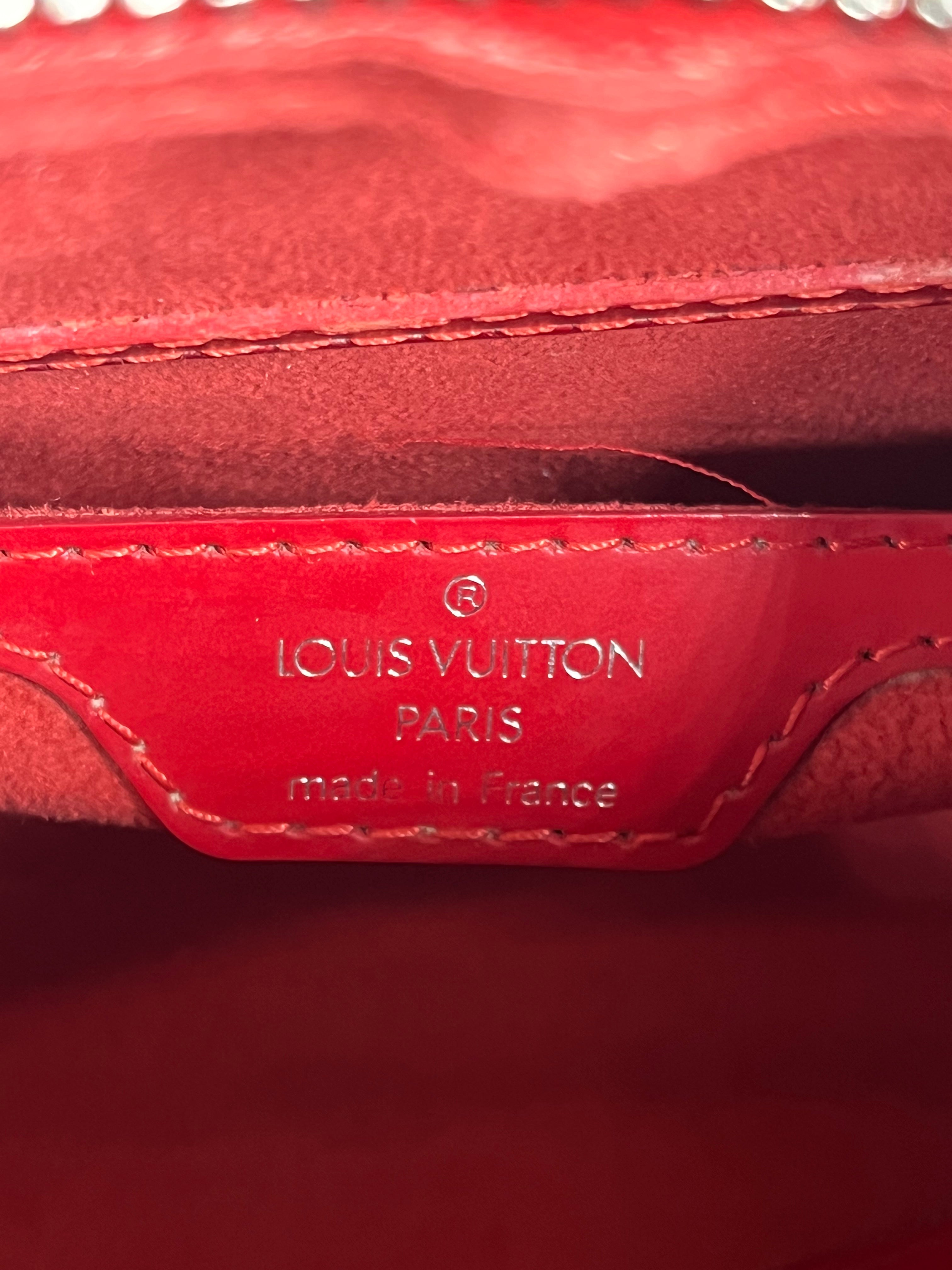 LOUIS VUITTON/Pouch/Leather/RED/epi leather soufflet view 5
