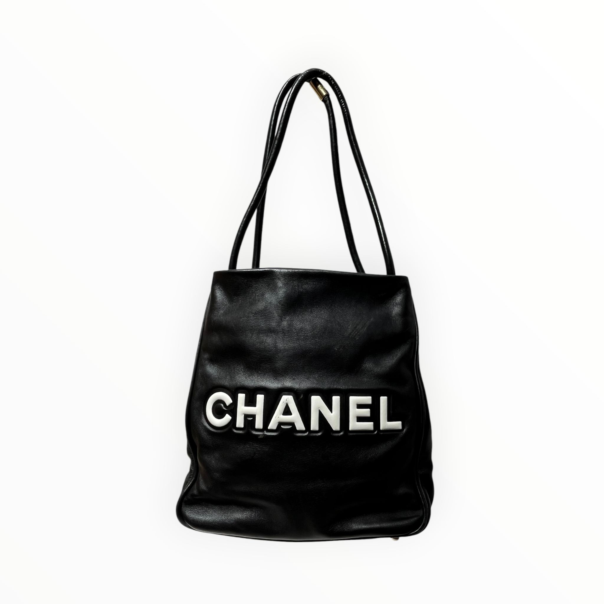 CHANEL/Bag/Leather/BLK/SMALL CAMELLIA TOTE view 2