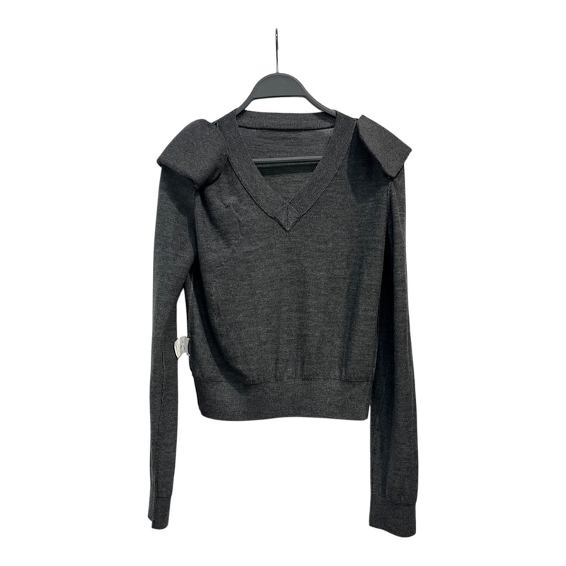 self-portrait/Sweater/S/Wool/GRY/flower applique sweater
