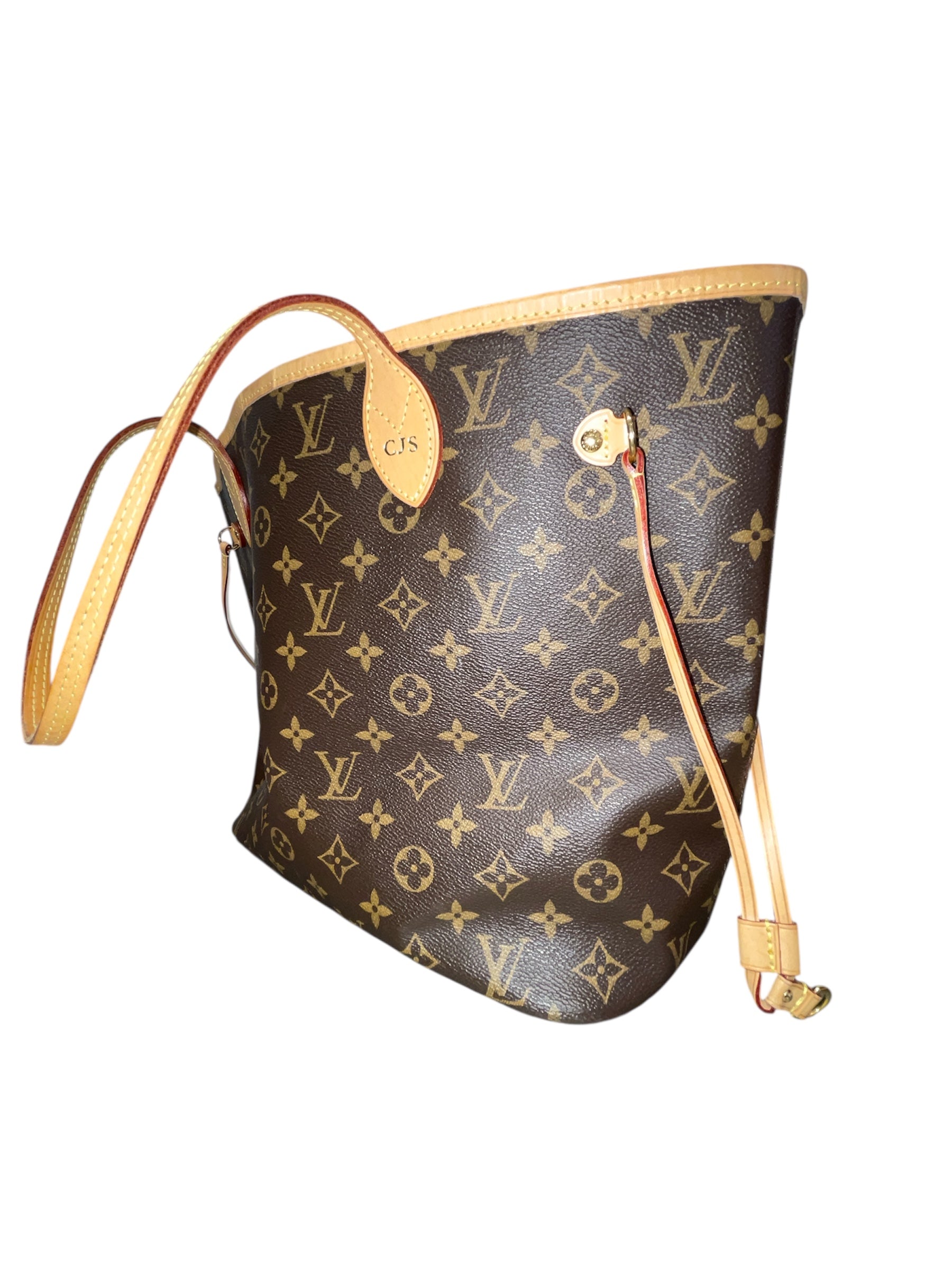 LOUIS VUITTON/Tote Bag/All Over Print/Leather/BRW/neverfull MM tote bag view 6