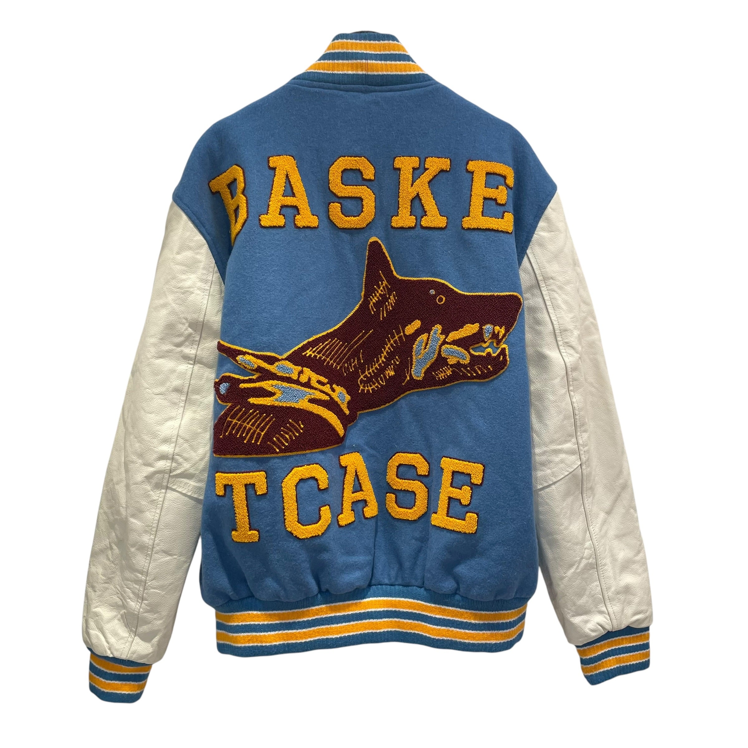 basketcase gallery/Baseball Jkt/M/BLU/RAW COLLEGE/DOG/WHT view 2