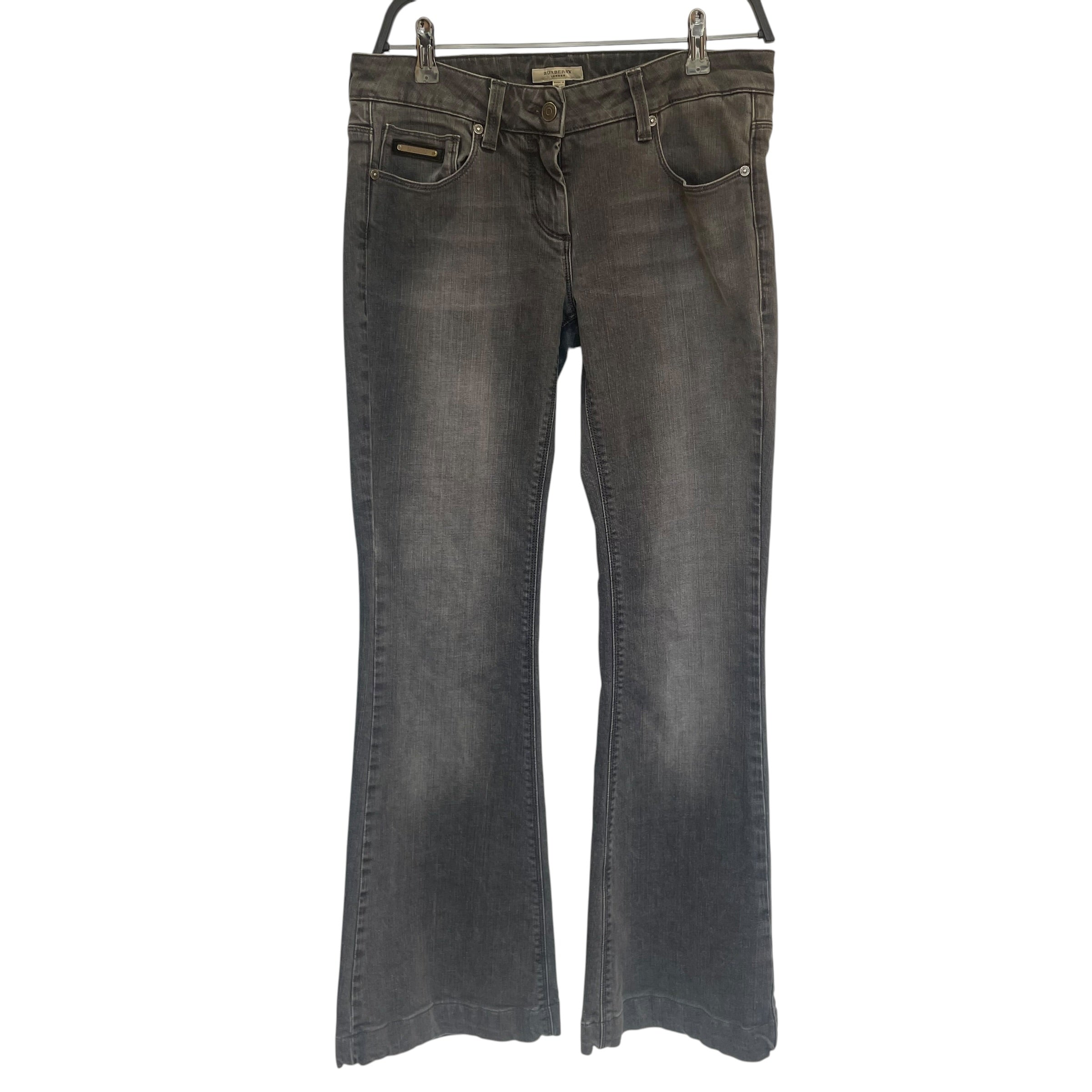 BURBERRY LONDON/Bootcut Pants/29/Denim/GRY/SLV HARDWARE/POCKET POINTS view 1