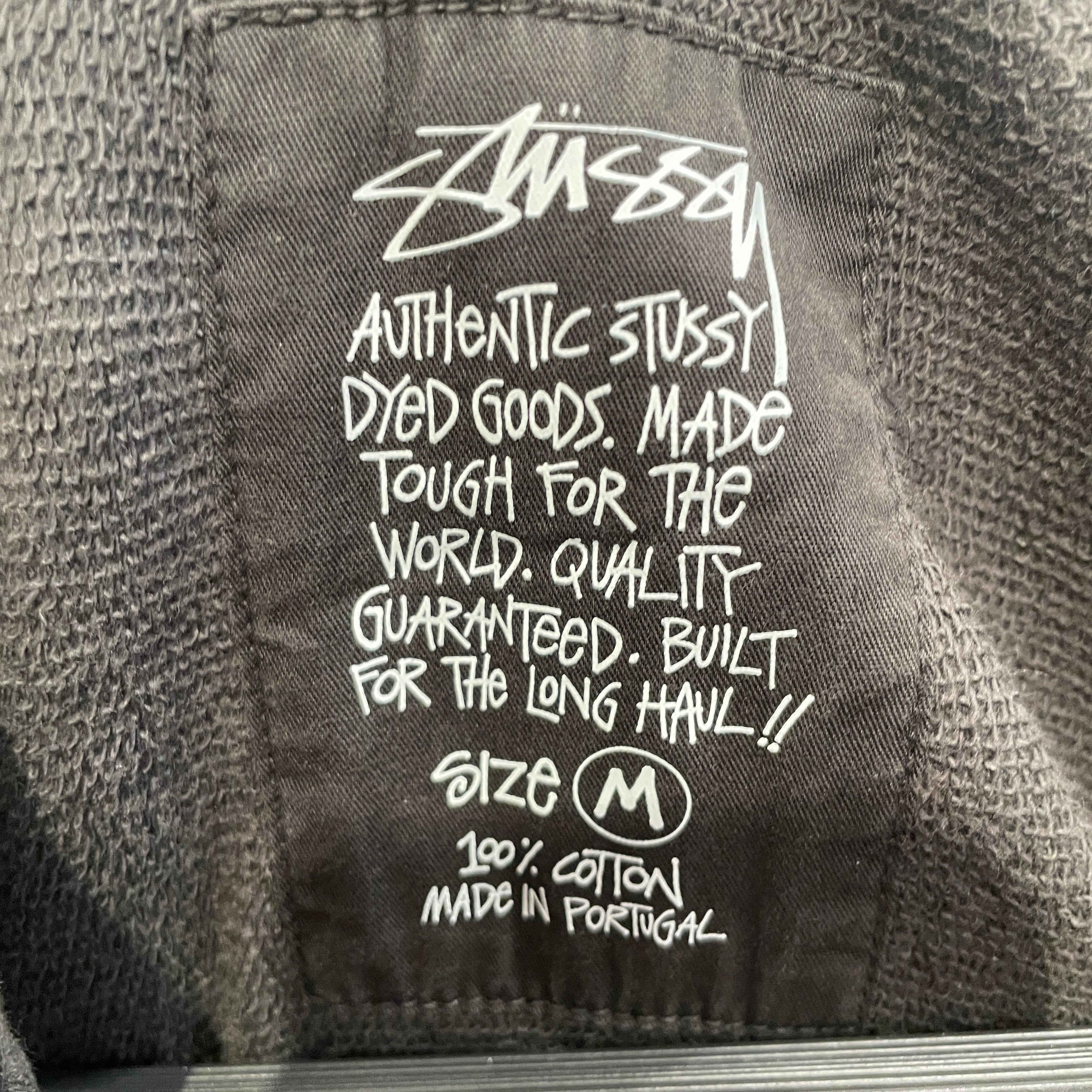 STUSSY/Zip Up Hoodie/M/Cotton/GRY/DARK GRAY ZIP UP HOODIE view 3