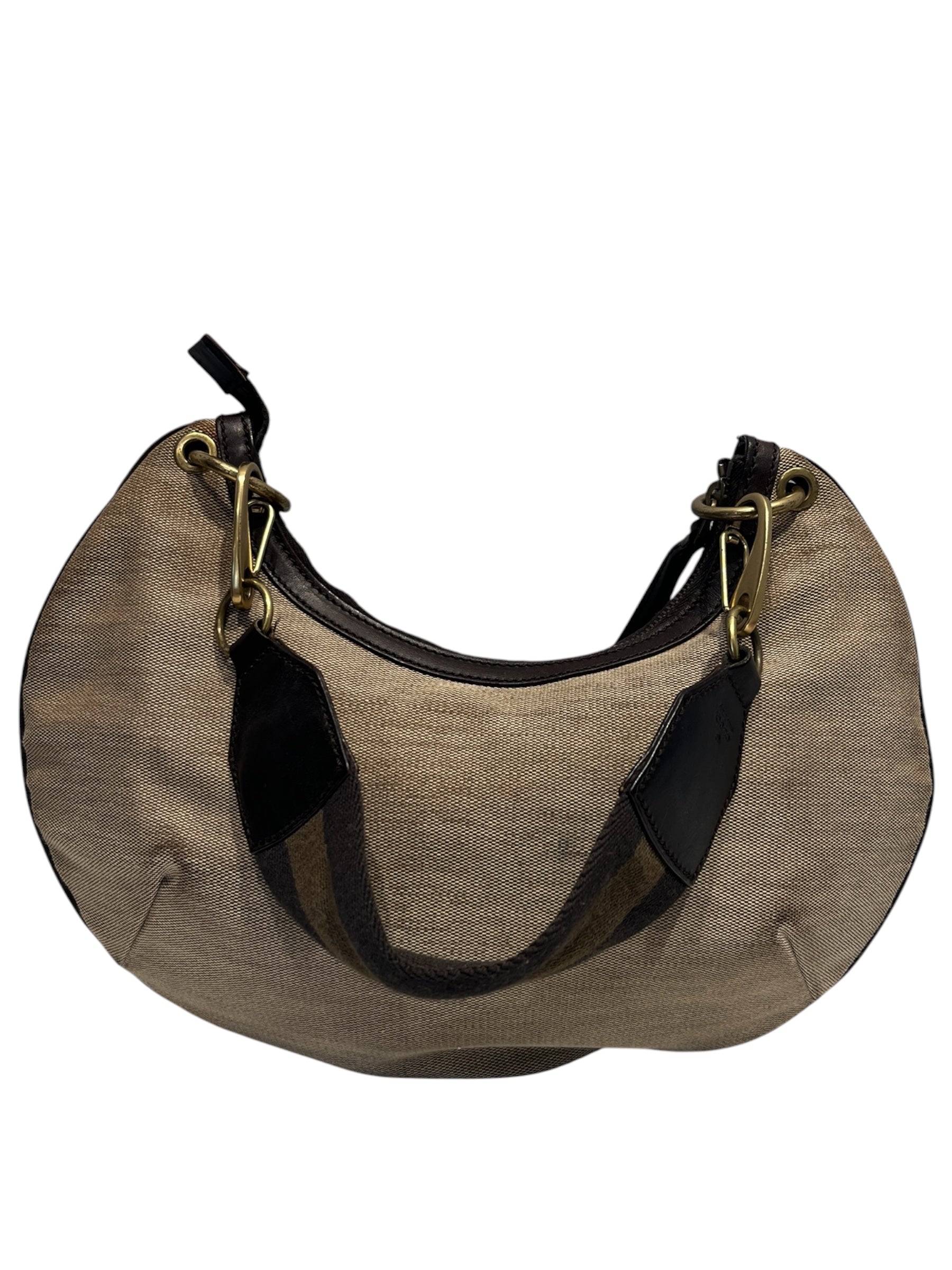 GUCCI/Clutch Bag/Leather/KHK/GOLD view 2