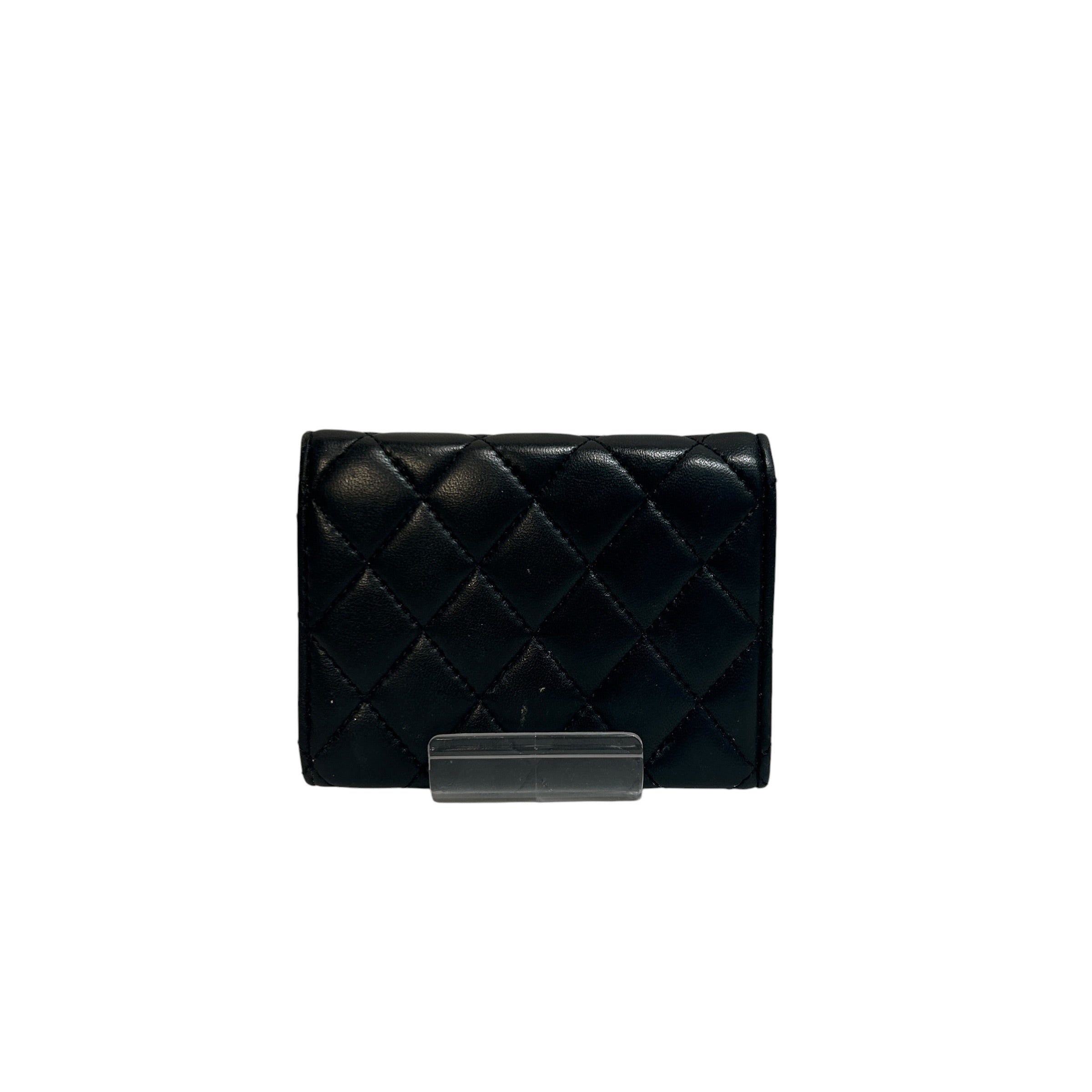 CHANEL/Coin Wallet/Leather/BLK/L's/flap coin holder view 2