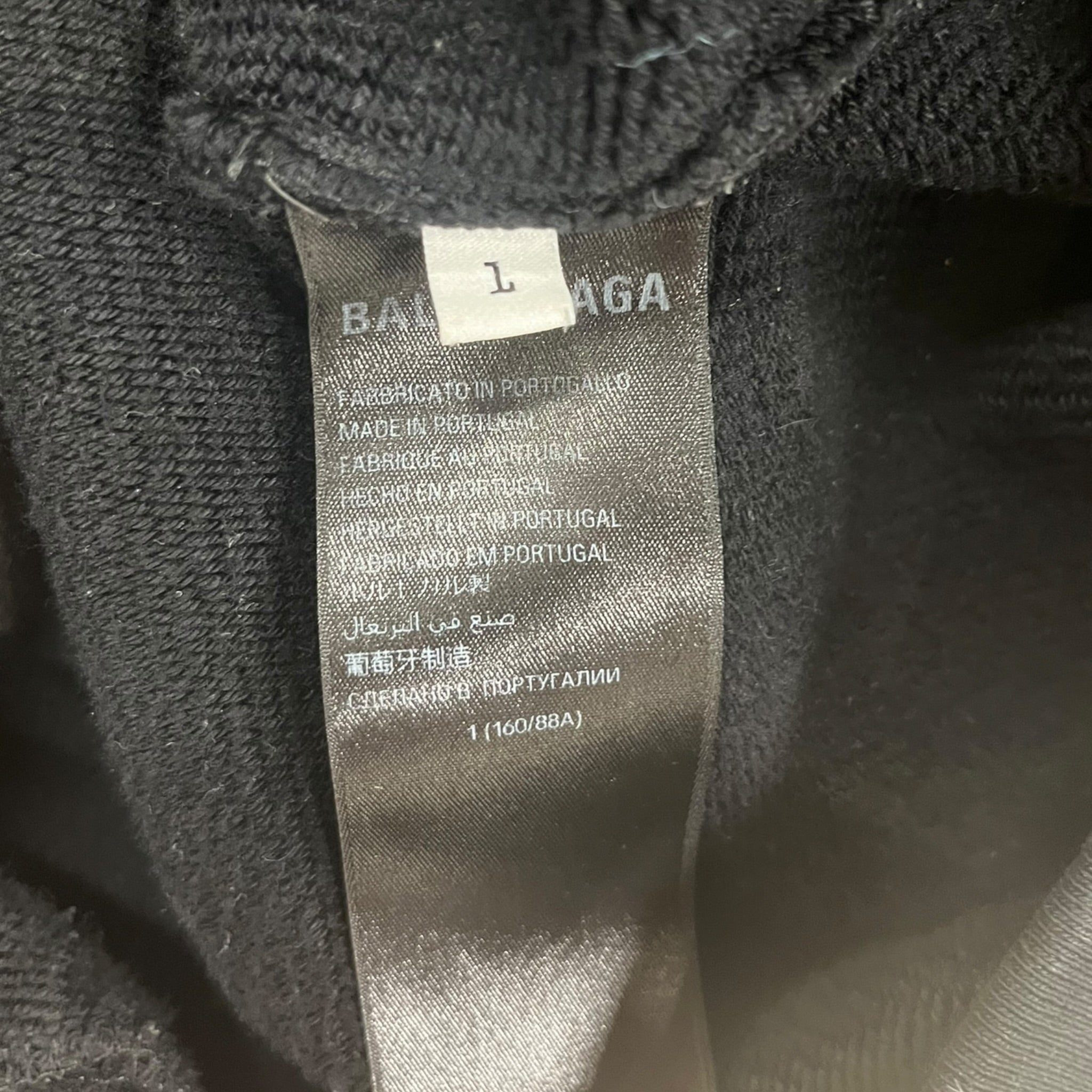 BALENCIAGA/Hoodie/L/Cotton/BLK/Oversize/Darkwave 2023 view 4