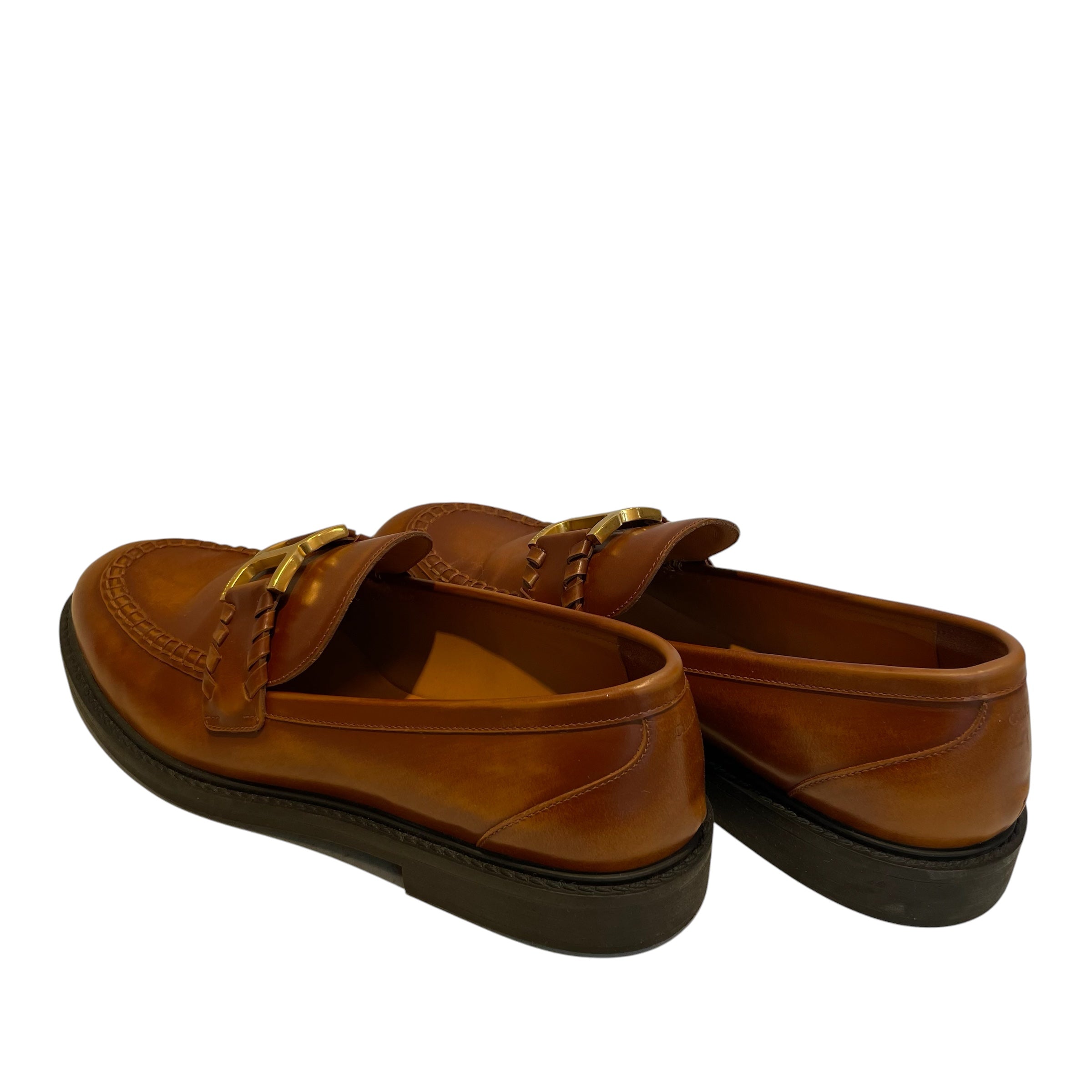 Chloe/Loafers/EU 40/Leather/BRW/MARCIE LOAFER GOLD HARDWARE view 2