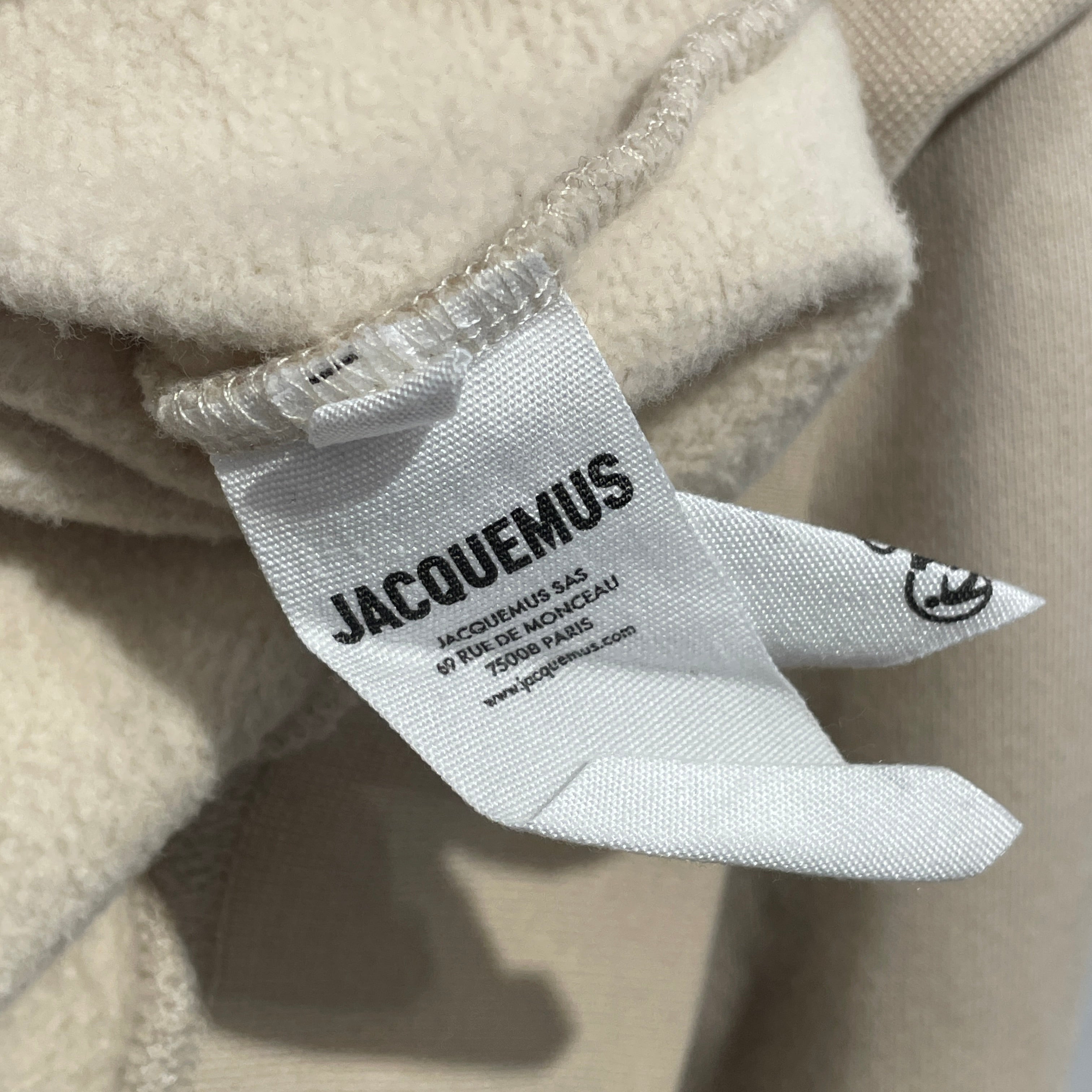 JACQUEMUS/Hoodie/XS/Cotton/BEG/Le Hoodie Gros Grain view 4