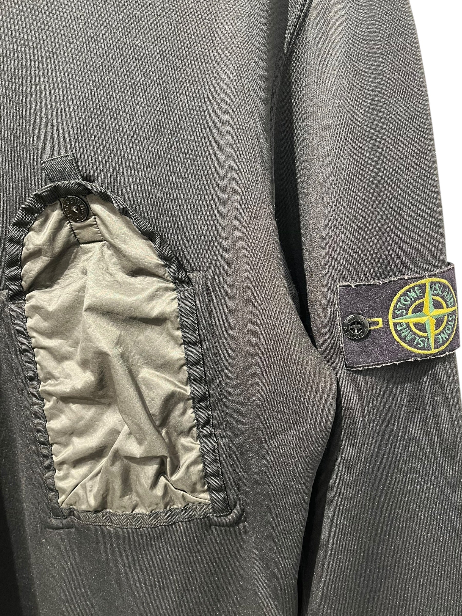STONE ISLAND/Sweatshirt/M/Cotton/BLK/PATCH POCKET SWEATSHIRT view 5