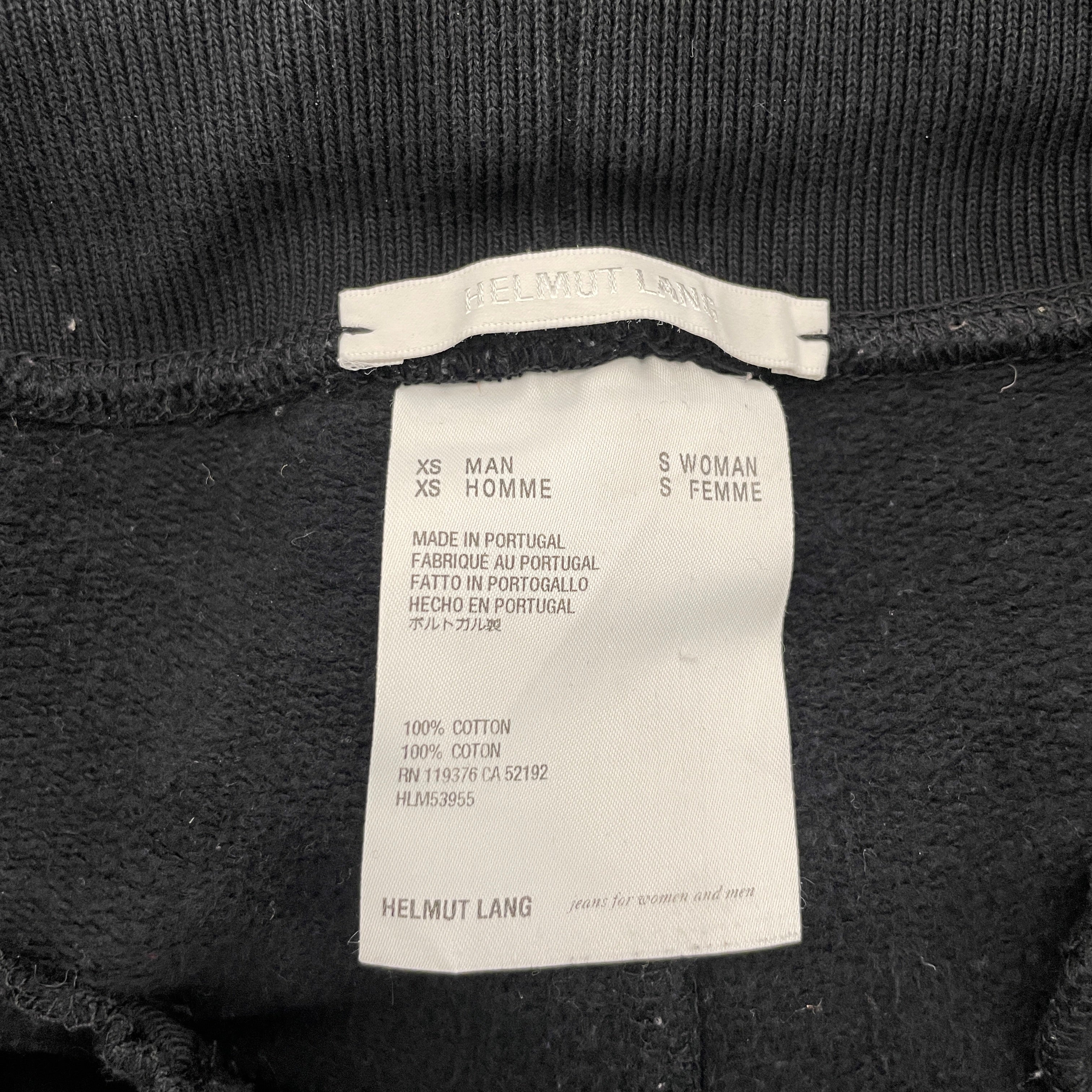 Helmut Lang/Straight Pants/XS/Cotton/BLK/ view 3