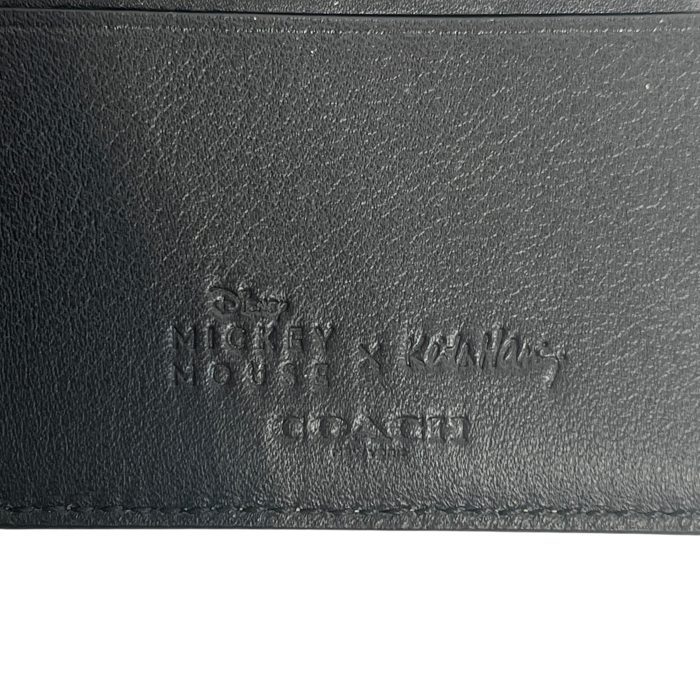 COACH/Wallet/All Over Print/Leather/YEL/M's/mikey mouse view 3