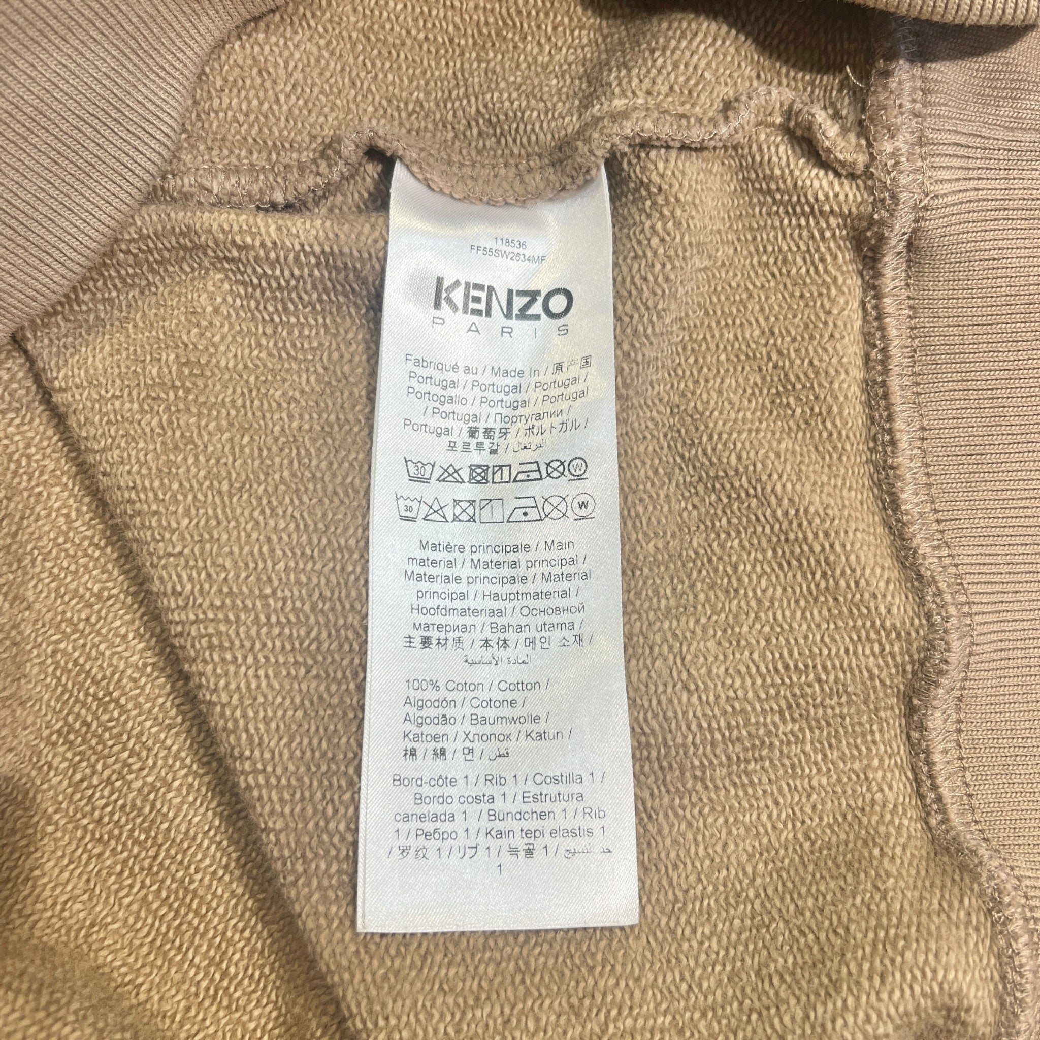 KENZO/Sweatshirt/S/Graphic/Cotton/BEG/Kenzo Paris Sweatshirt view 4