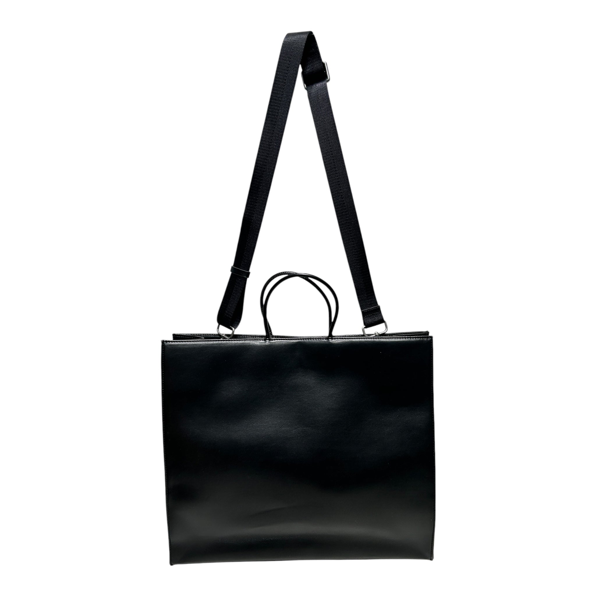 DIESEL/Tote Bag/Leather/BLK/EMBOSSED LOGO FRNT CROSS STRP view 2