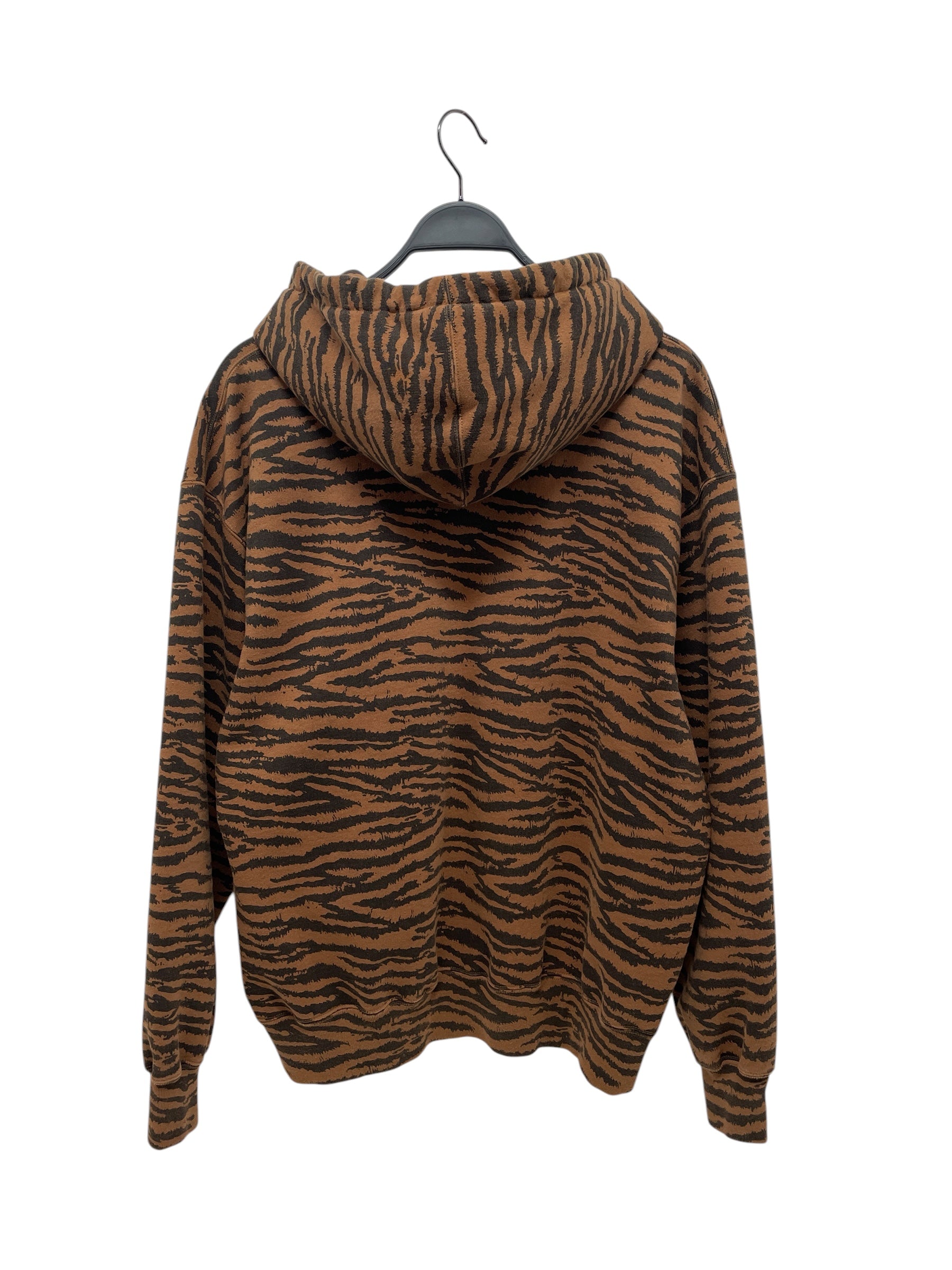 Supreme/Hoodie/L/Animal Pattern/Cotton/BRW/BLK TIGER STRIPES/BLK LOGO BOX view 3