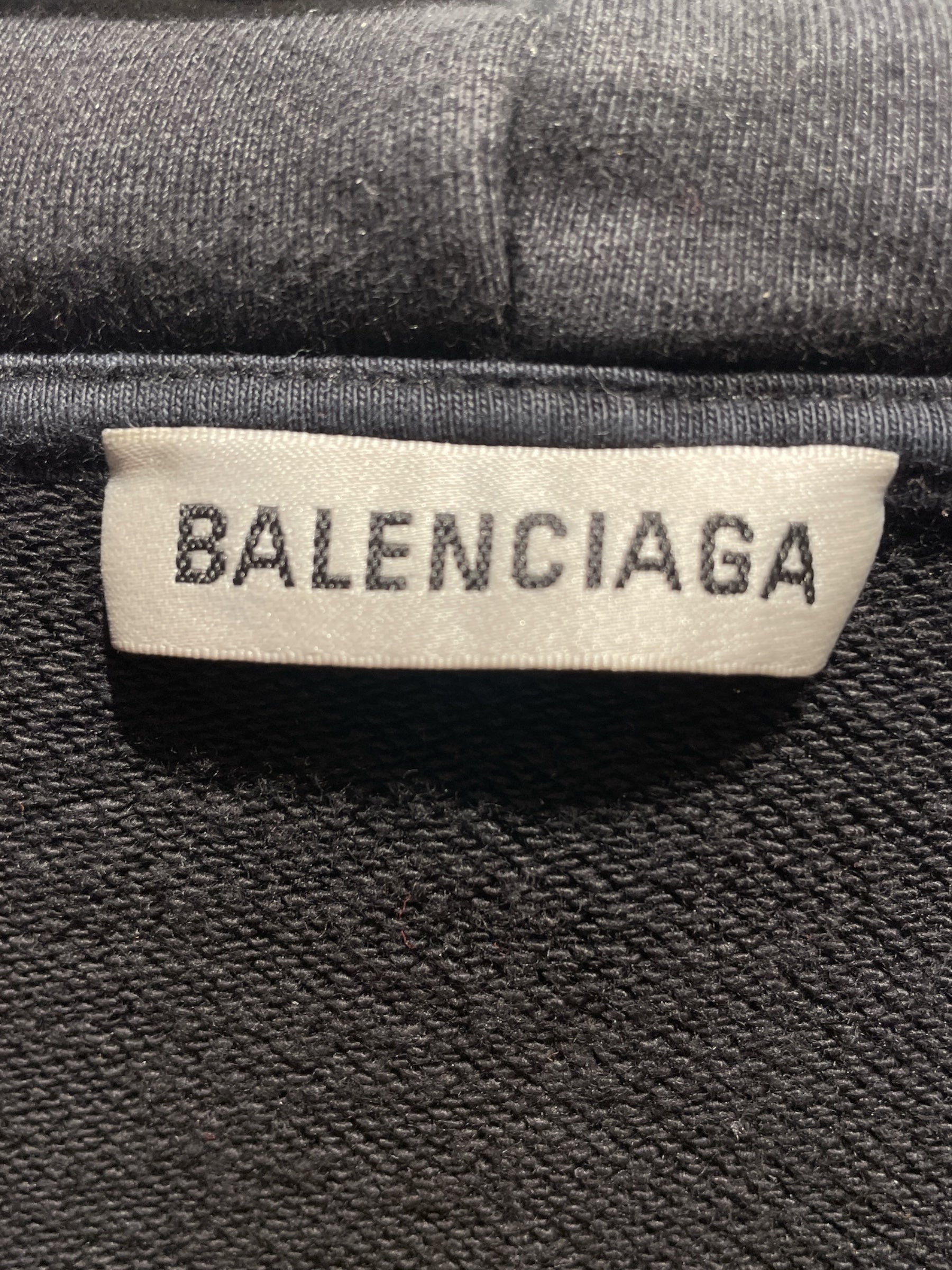 BALENCIAGA/Hoodie/M/Cotton/BLK/balenciaga crew view 3