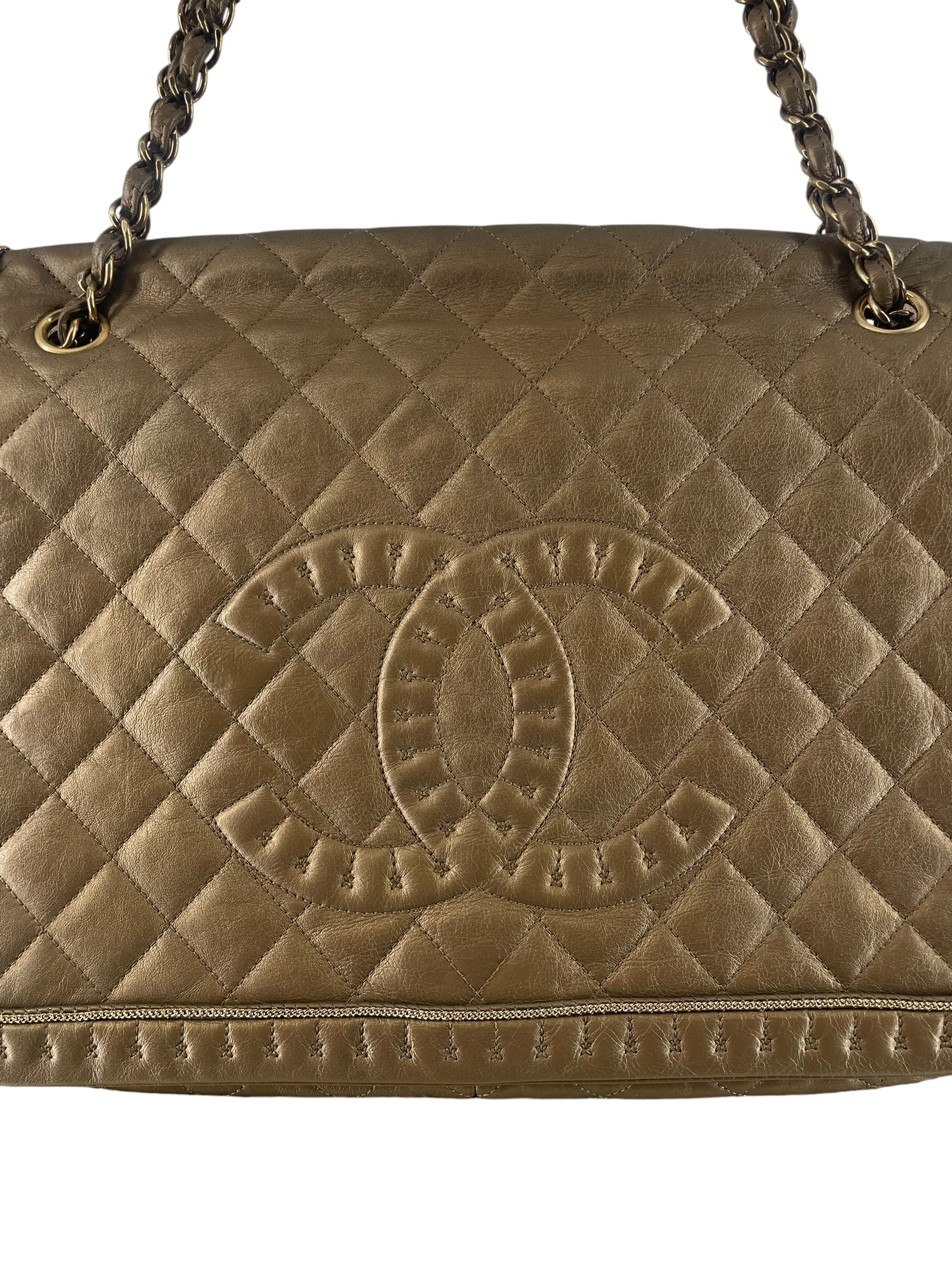 CHANEL/Cross Body Bag/Border/Leather/GLD/ISTANBUL ACCORDION FLAP BAG view 4