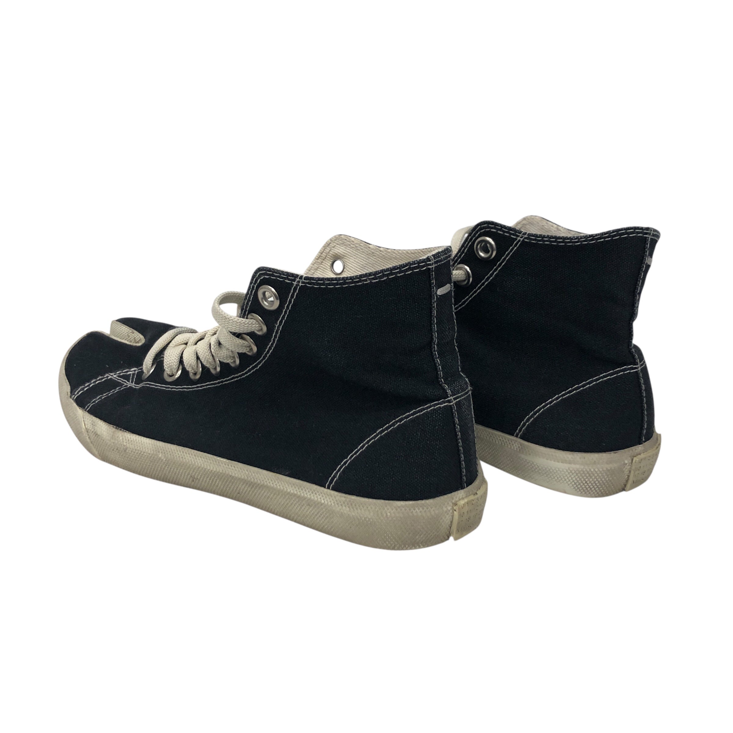 Maison Margiela/Low-Sneakers/EU 36/Cotton/BLK/TABI SNEAKERS view 2