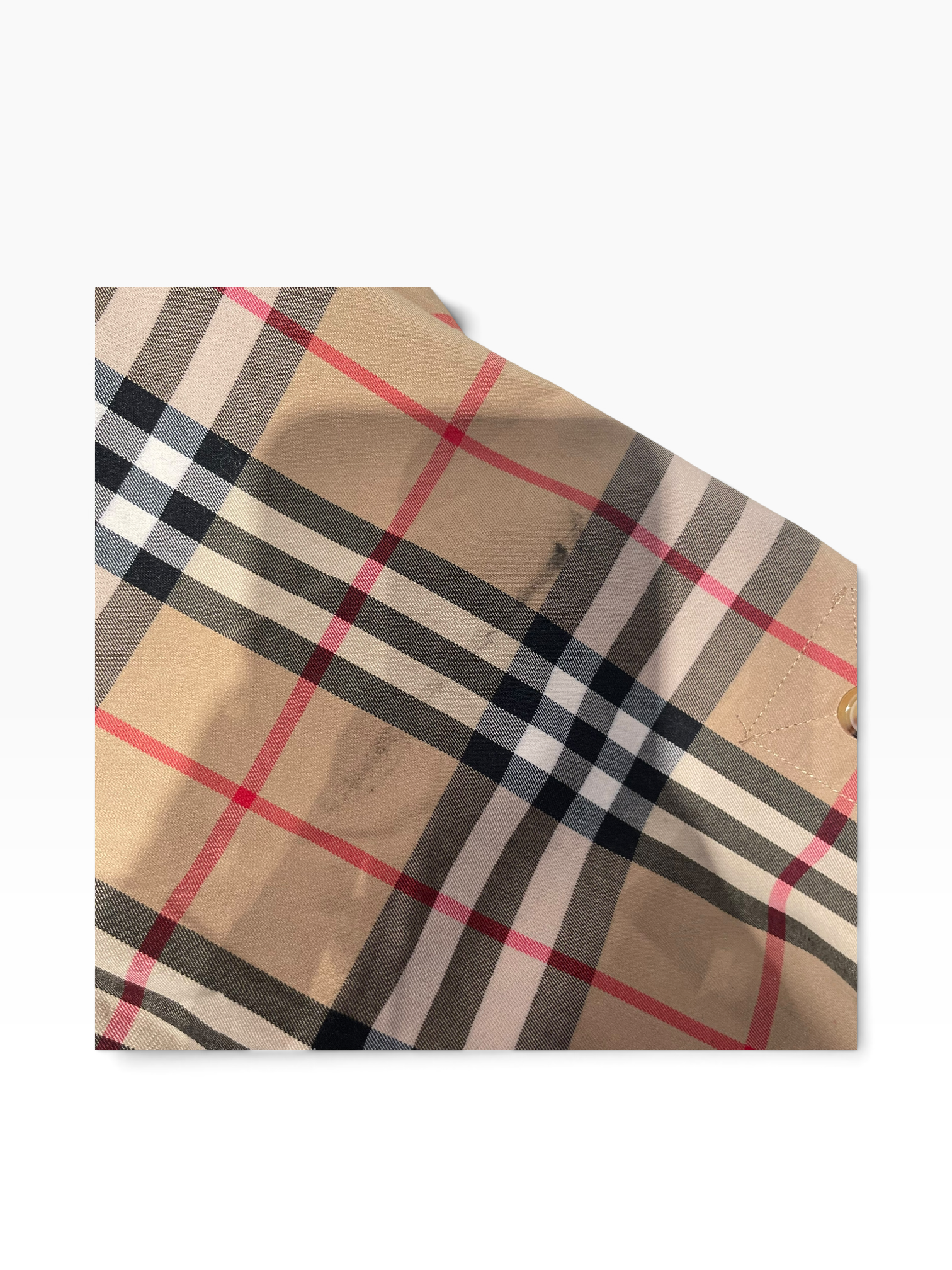 BURBERRY LONDON/LS Dress/6/Plaid/Cotton/BEG/Check Belted Dress view 7