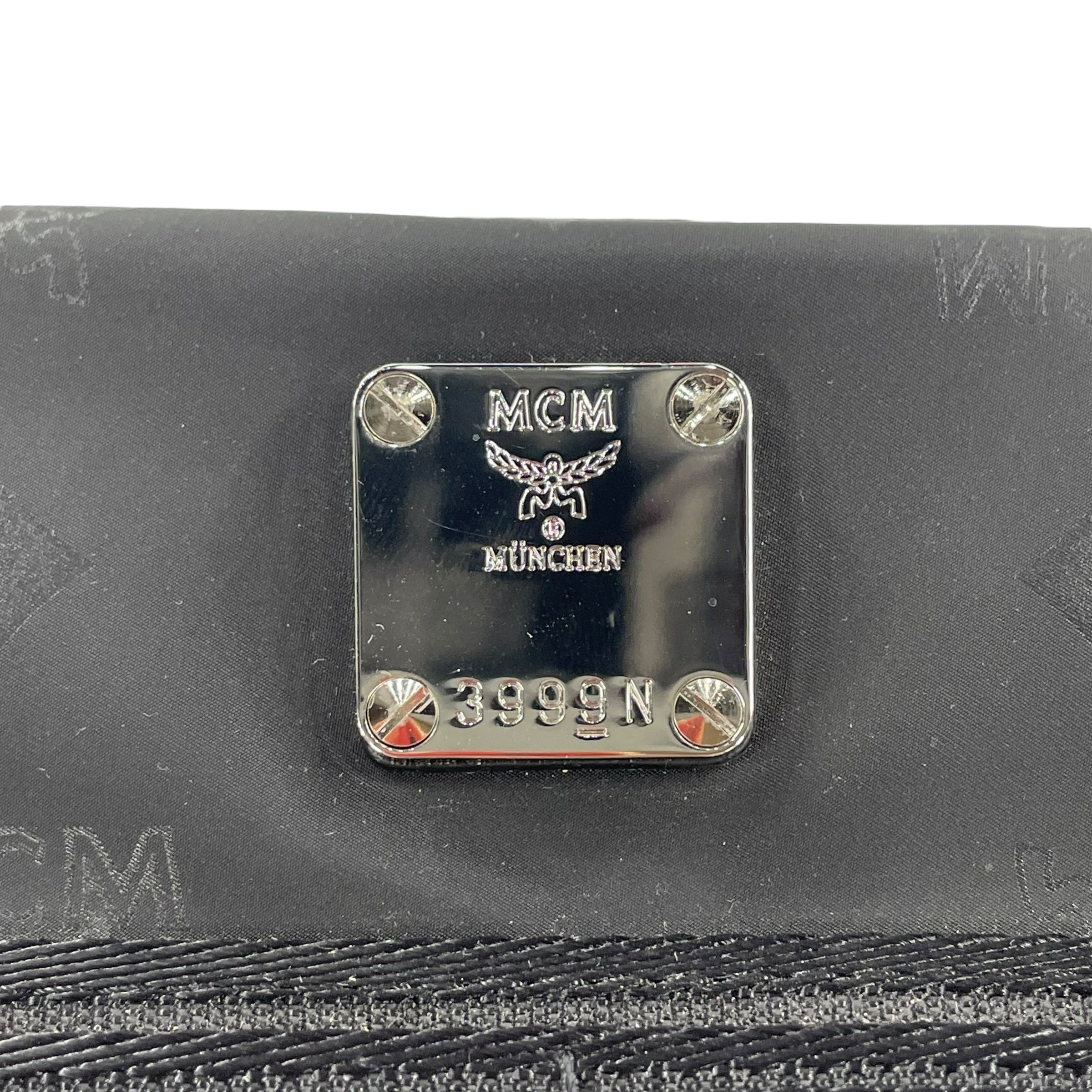 MCM/Backpack/Monogram/Nylon/BLK/2 EXTRA POUCH ON STRAPS view 7