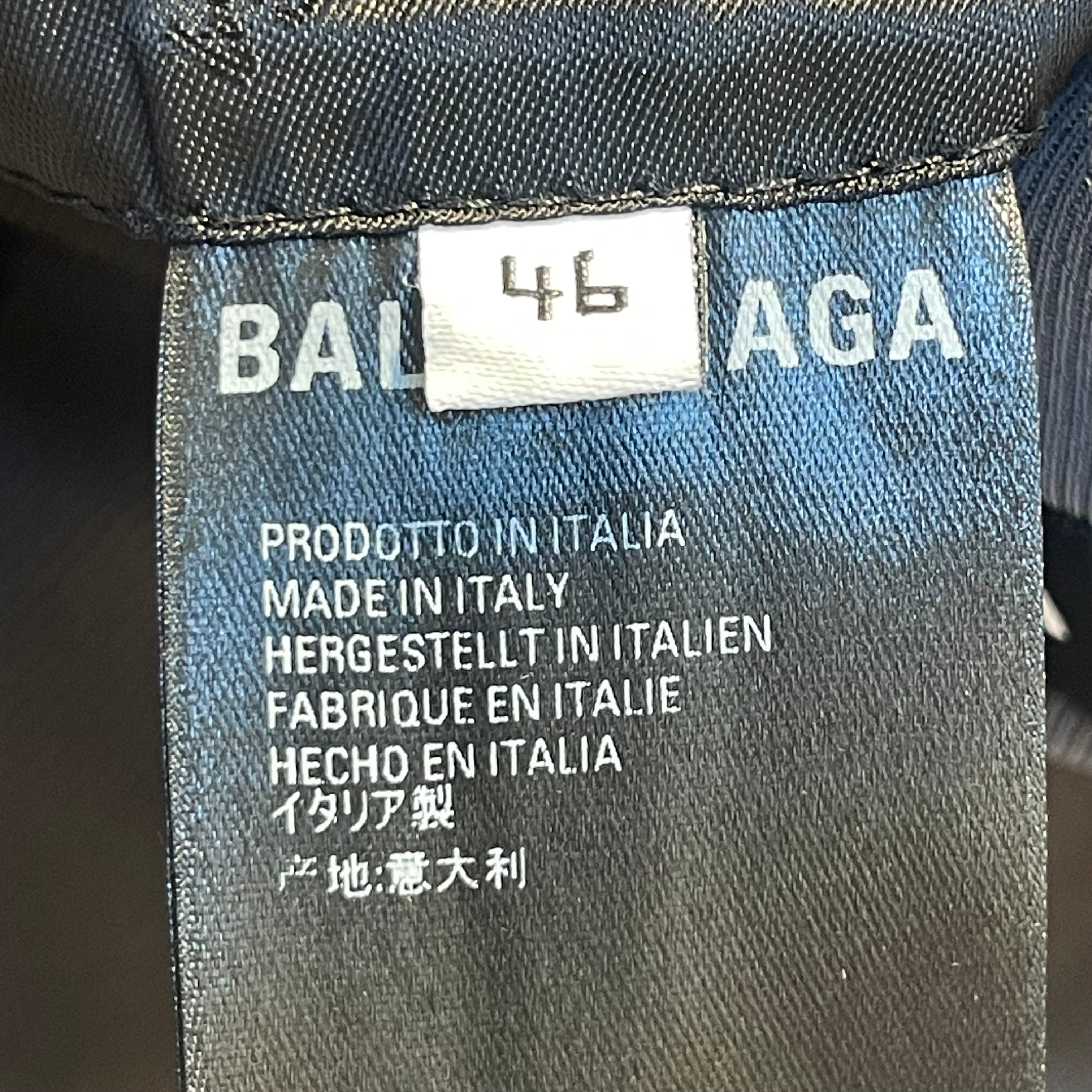 BALENCIAGA/Tailored Jkt/46/Polyester/GRY/balenciaga pattern inside view 4