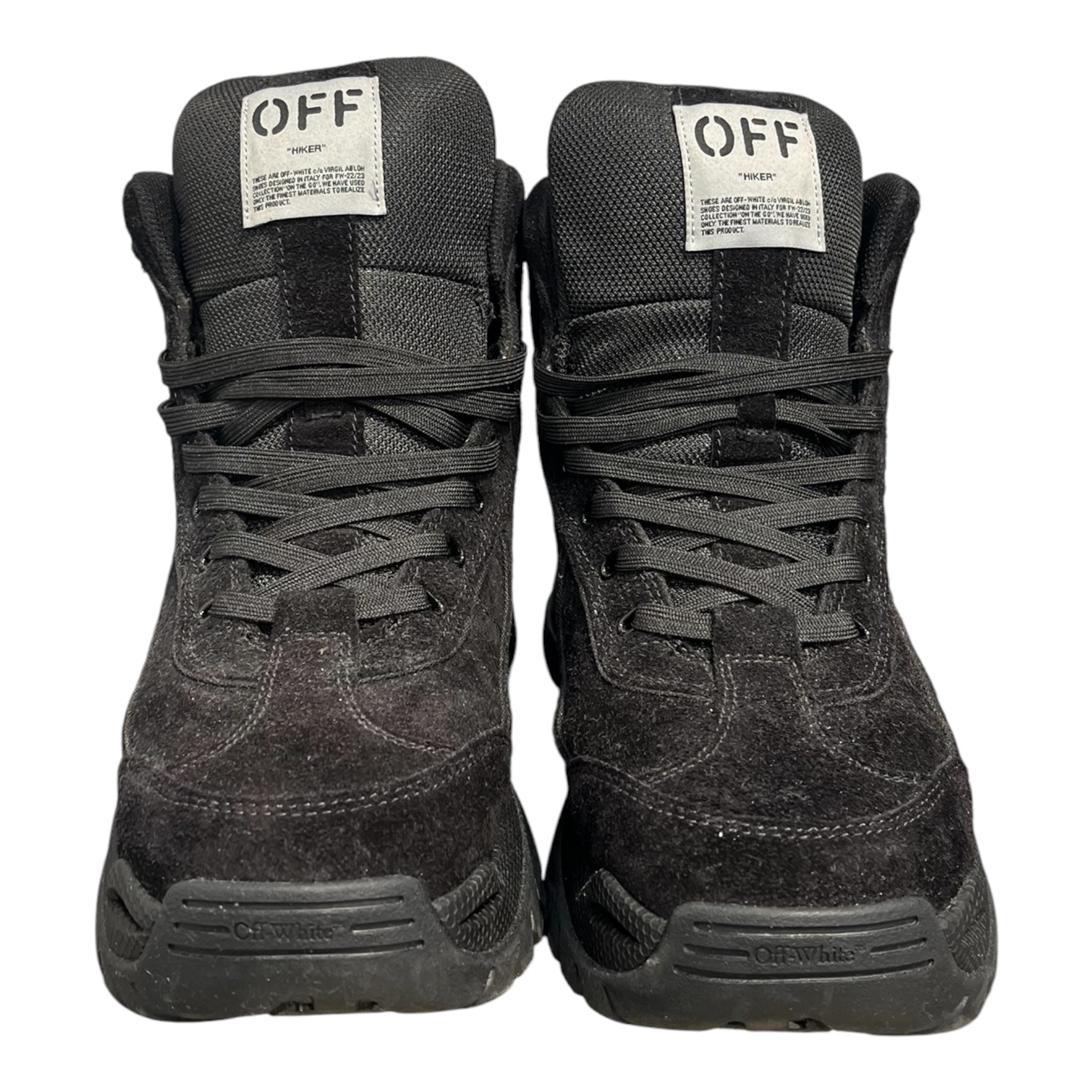 OFF-WHITE/Boots/EU 43/Cotton/BLK/HIKER view 2