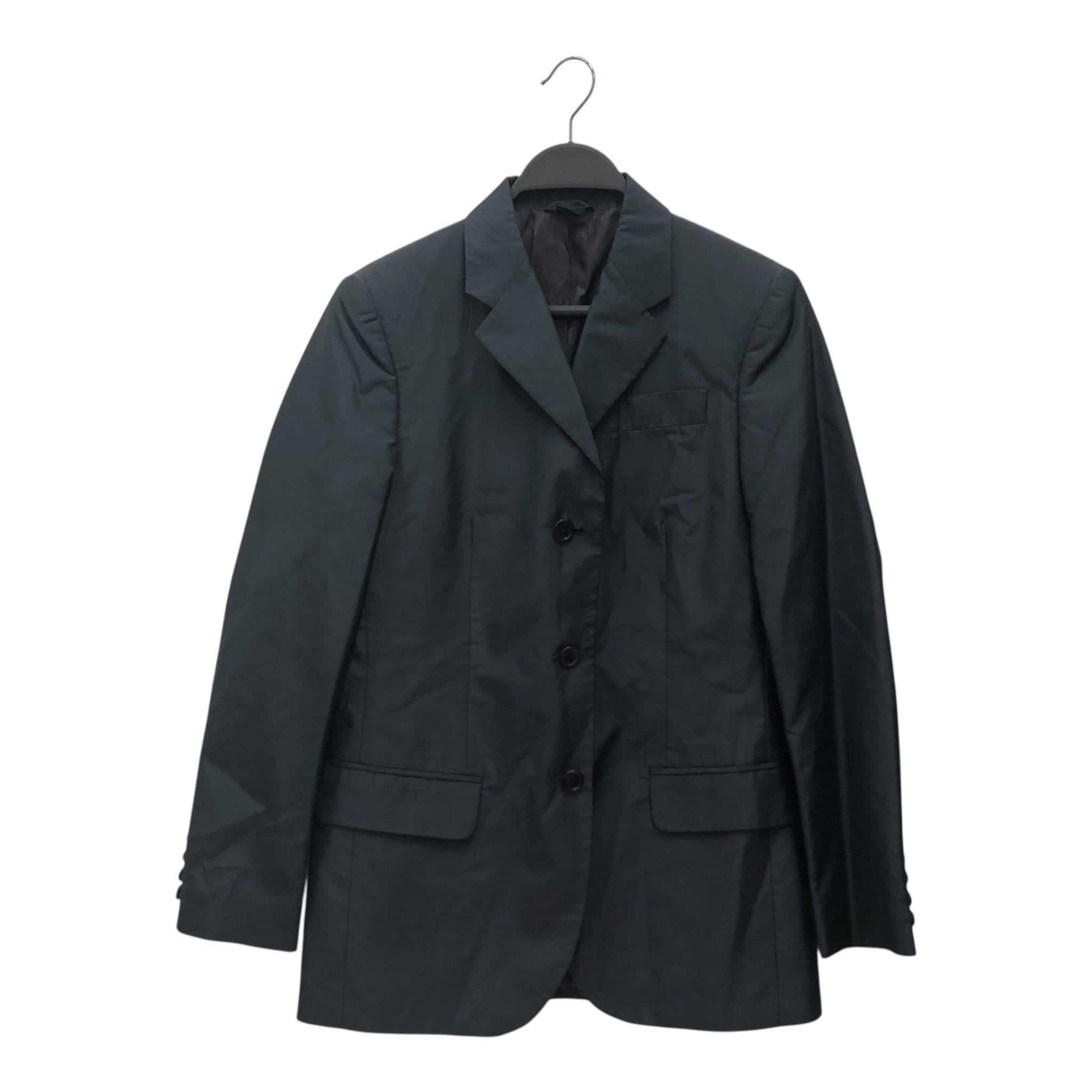 Helmut Lang/Jacket/40/Silk/NVY/ view 1