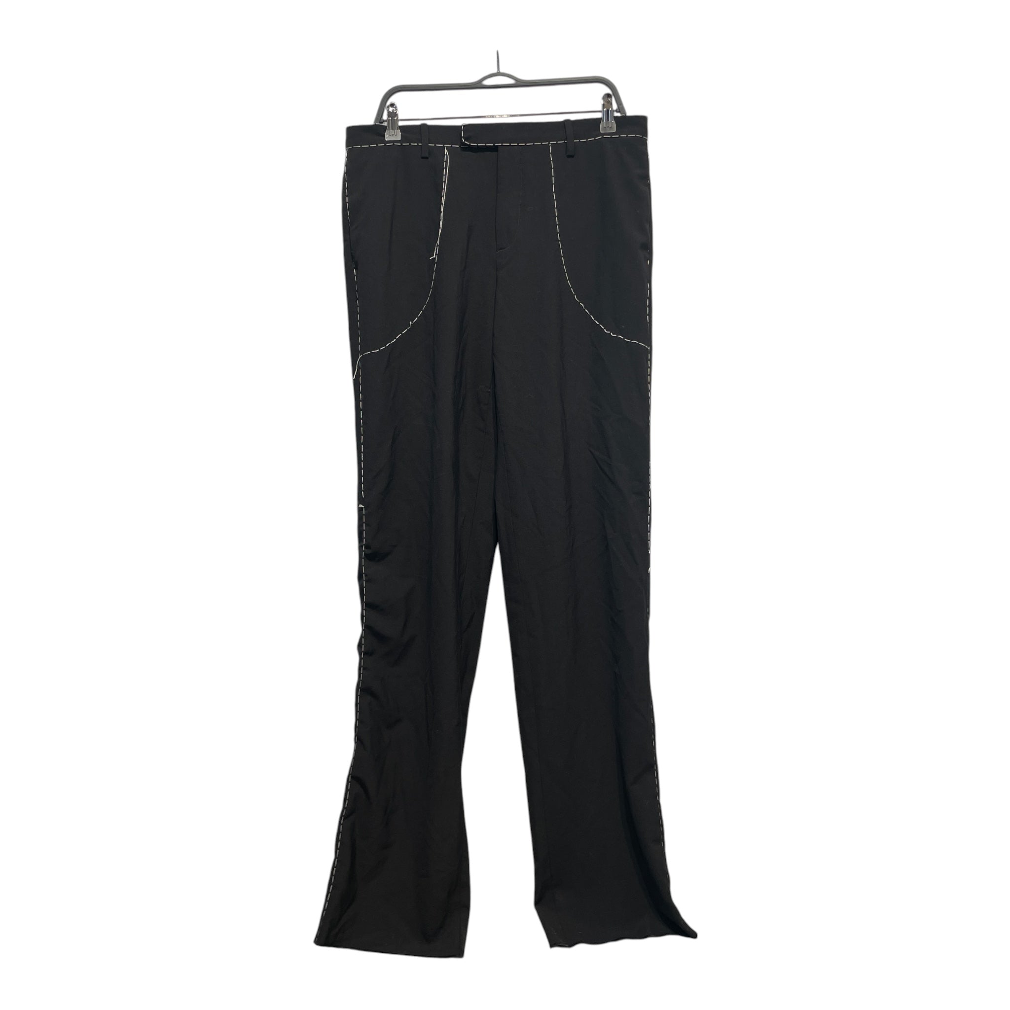 OFF-WHITE/Pants/54/Cotton/BLK/white contrast stitching view 1