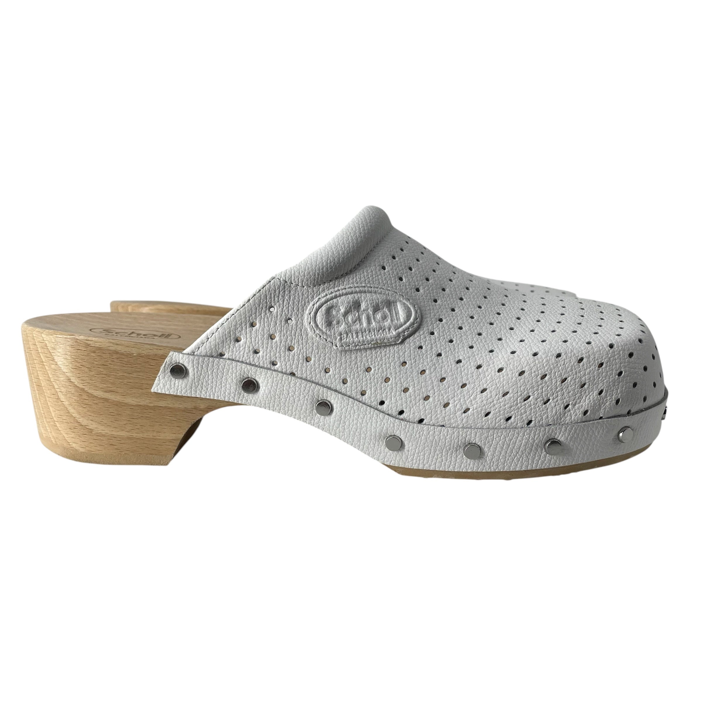 BALENCIAGA/Dr.Scholl/Sandals/EU 40/Leather/WHT/CLOG MULE view 2