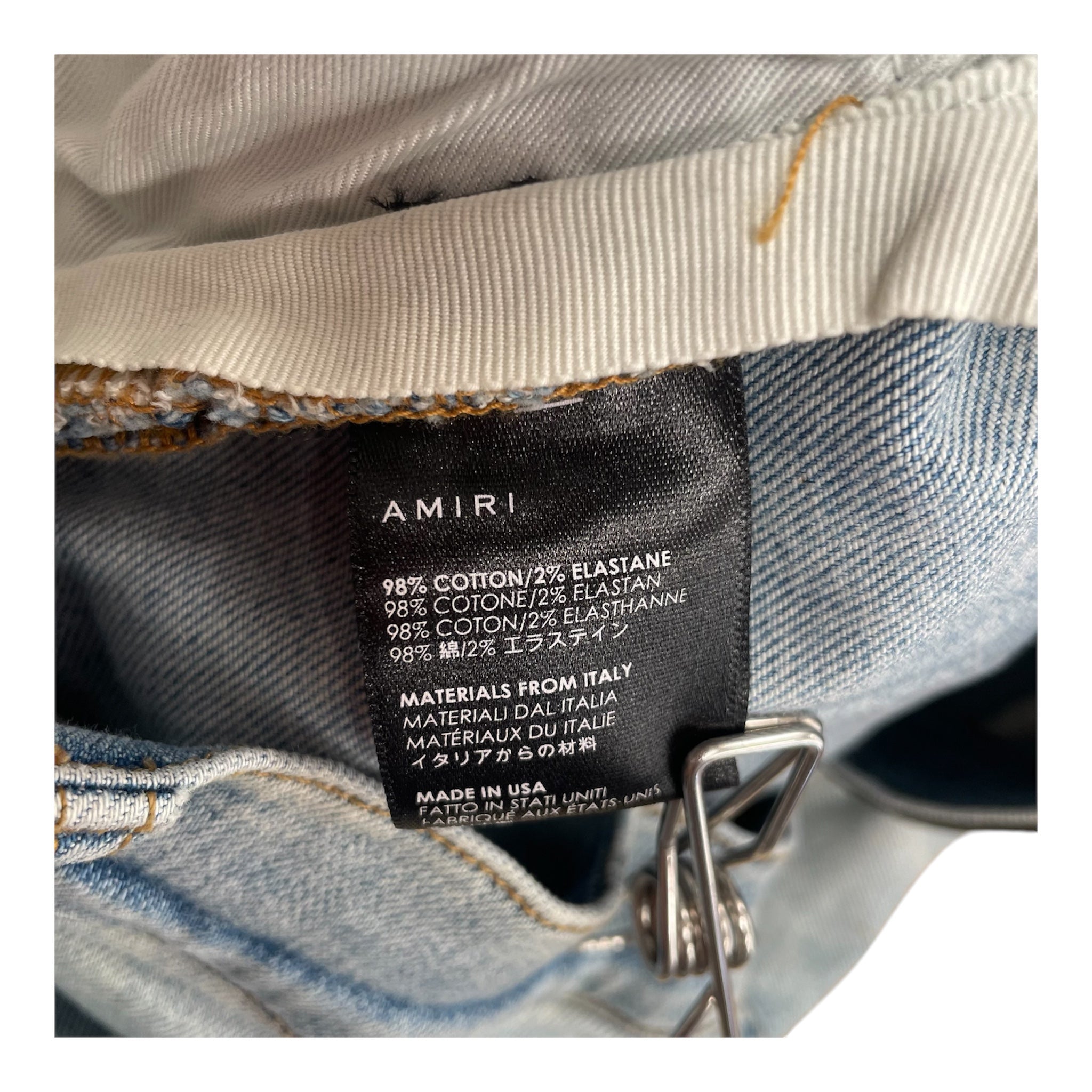 AMIRI/Skinny Pants/34/Denim/BLU/PATCHES view 4