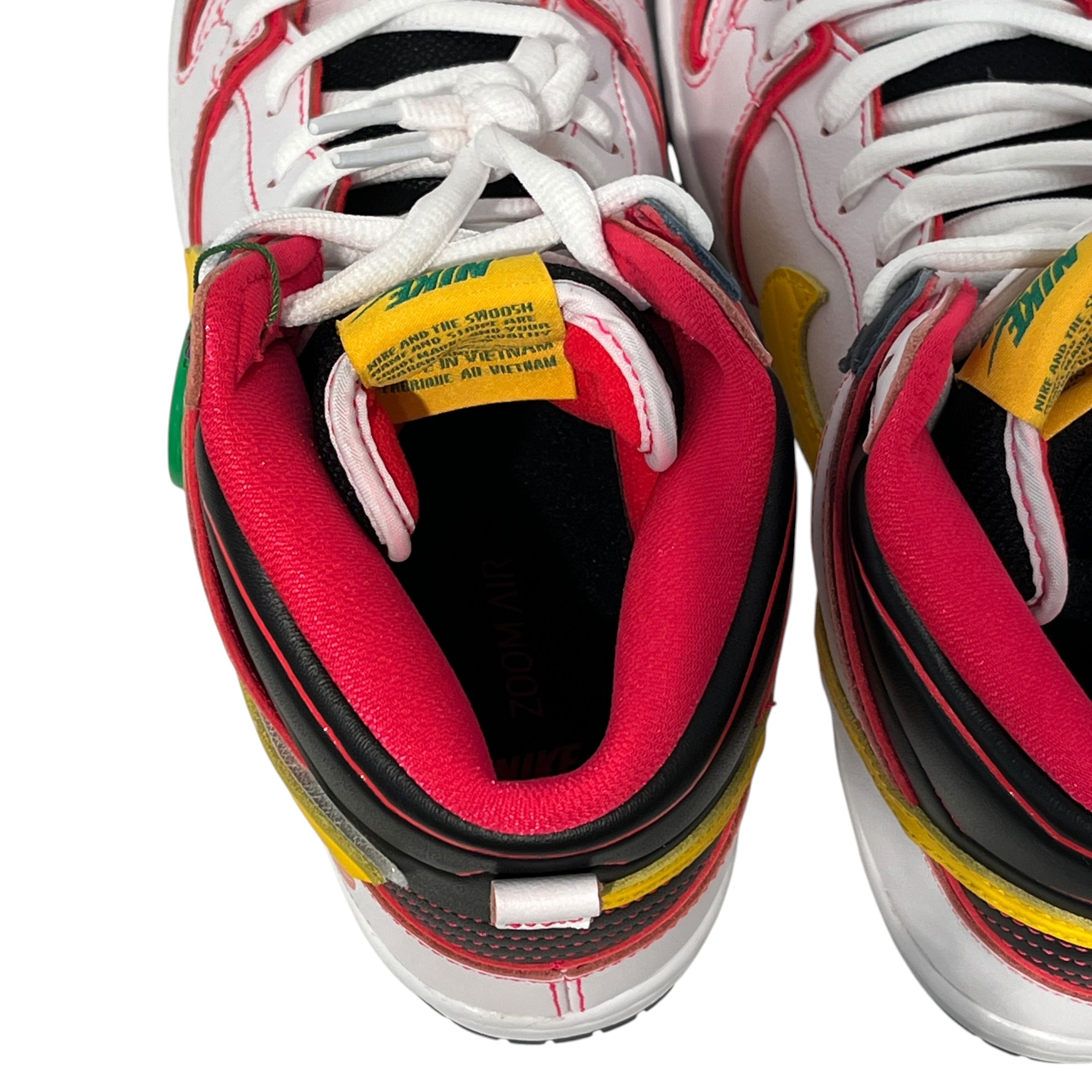 NIKE SB/Hi-Sneakers/US 10/Leather/WHT/GUNDAM view 3