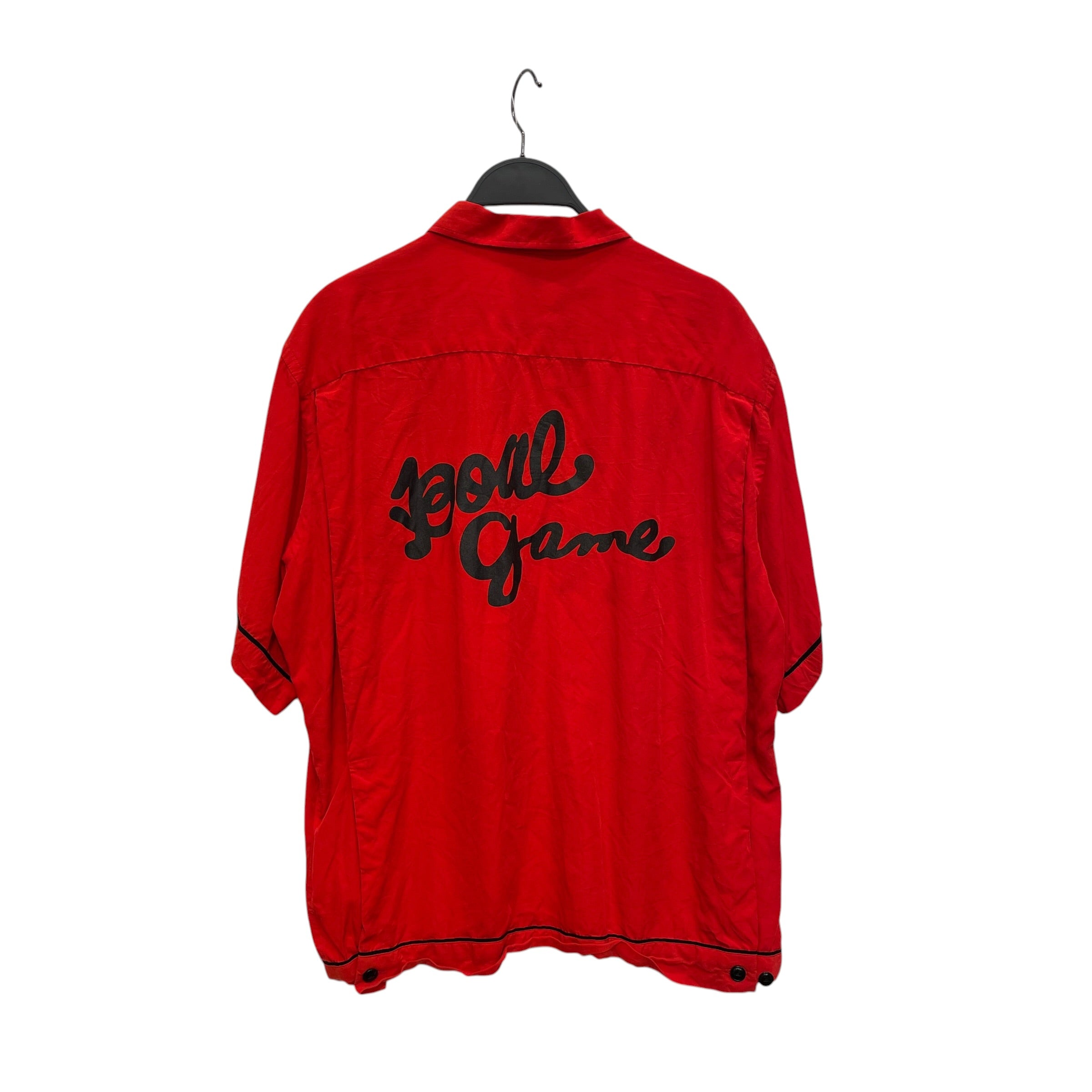SPORTS COMME des GARCONS HOMME PLUS/SS Shirt/M/Rayon/RED/BOAL GAME BACK view 2